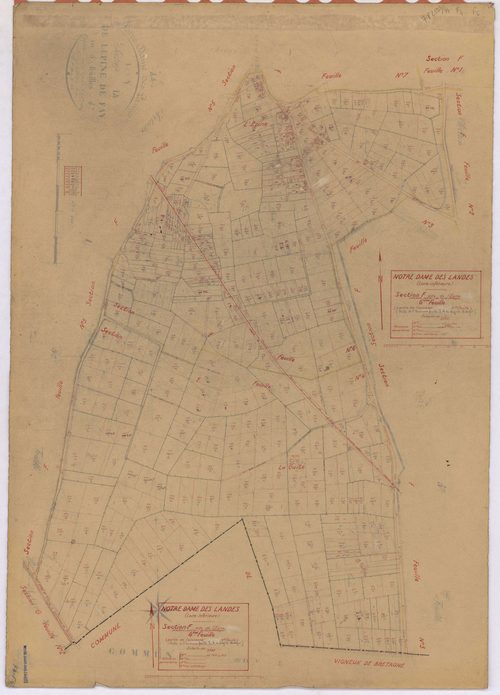 Notre-Dame-des-Landes - Section F4 F6 Epine (section de l') ; 745-943 ; 1117-1385