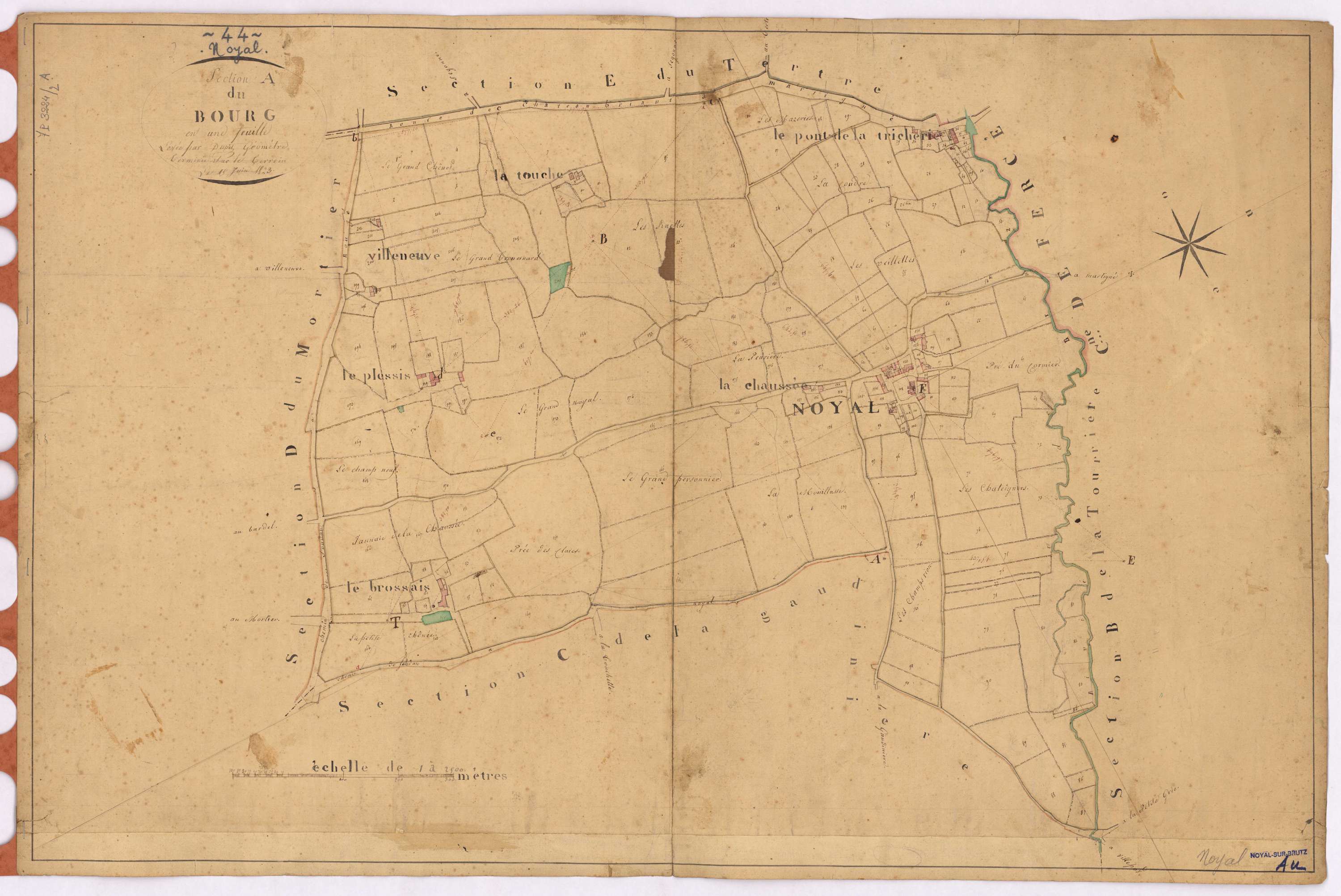 Noyal-sur-Brutz - Section A Bourg (section du)