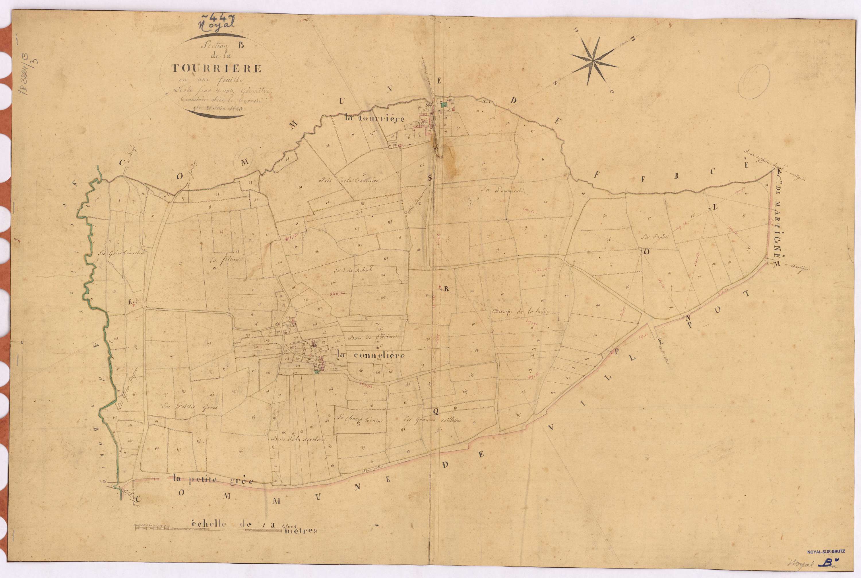 Noyal-sur-Brutz - Section B Tourrière (section de La)