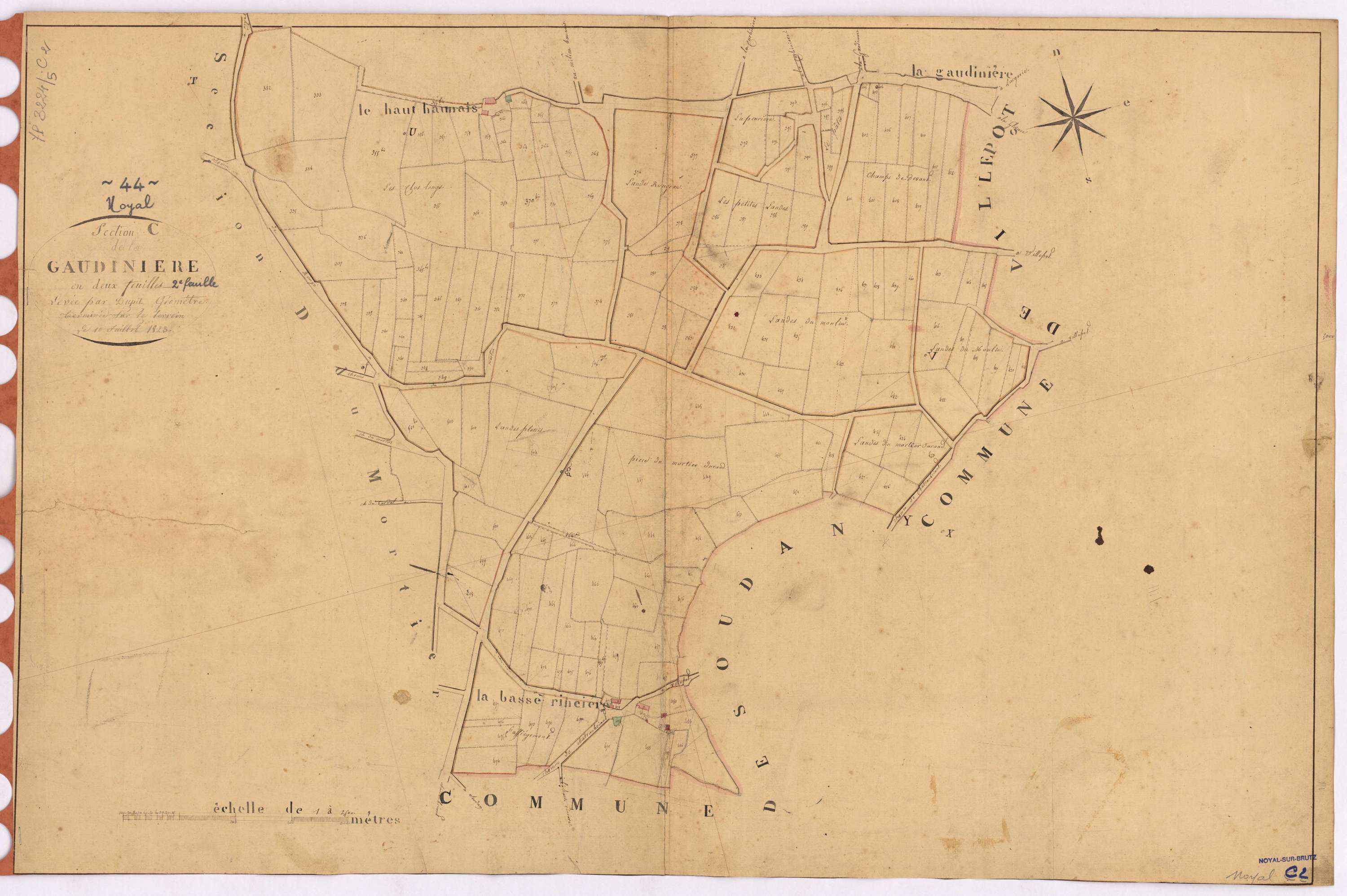 Noyal-sur-Brutz - Section C2 Gaudinière (section de La)