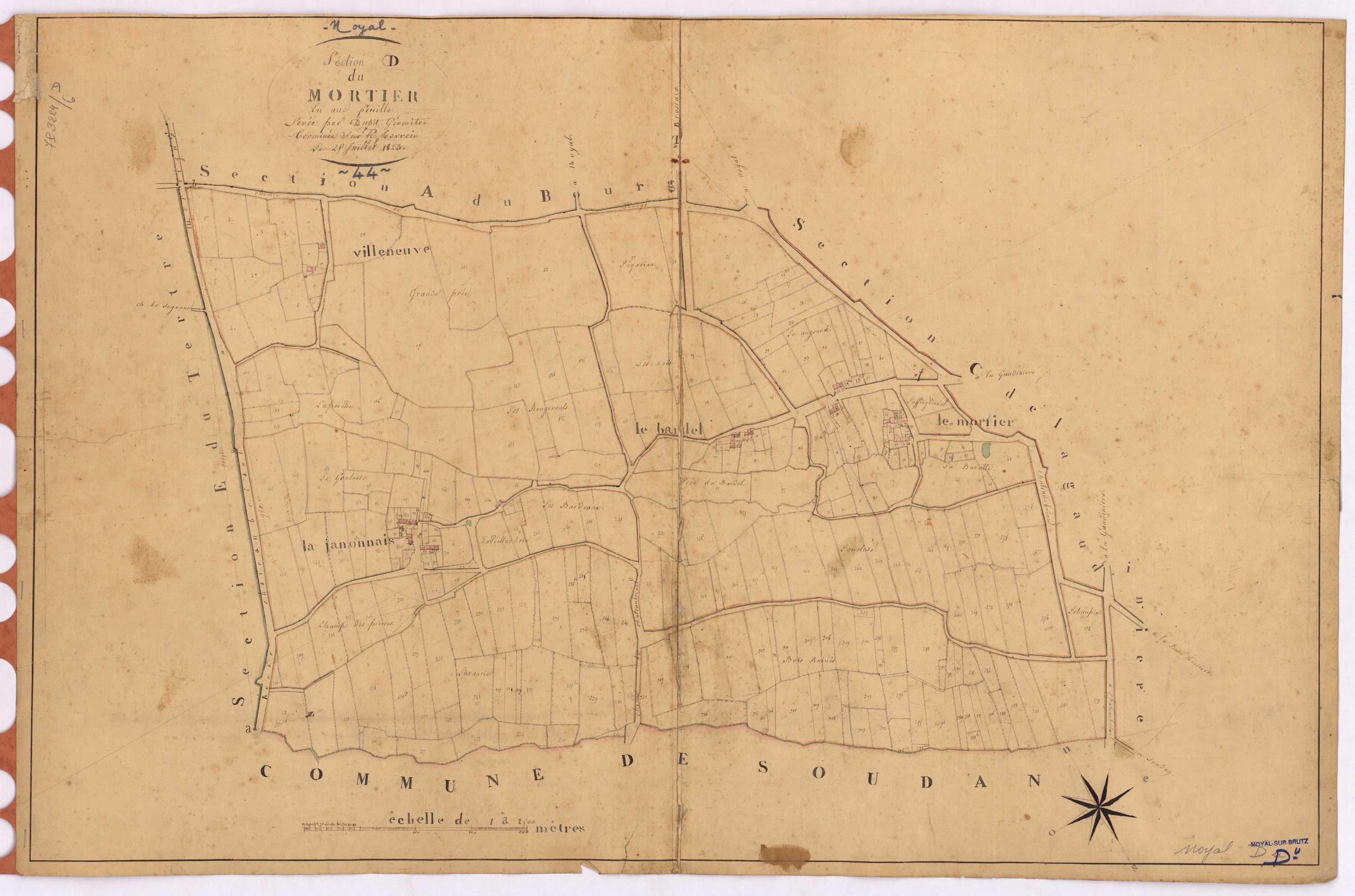 Noyal-sur-Brutz - Section D Mortier (section du)