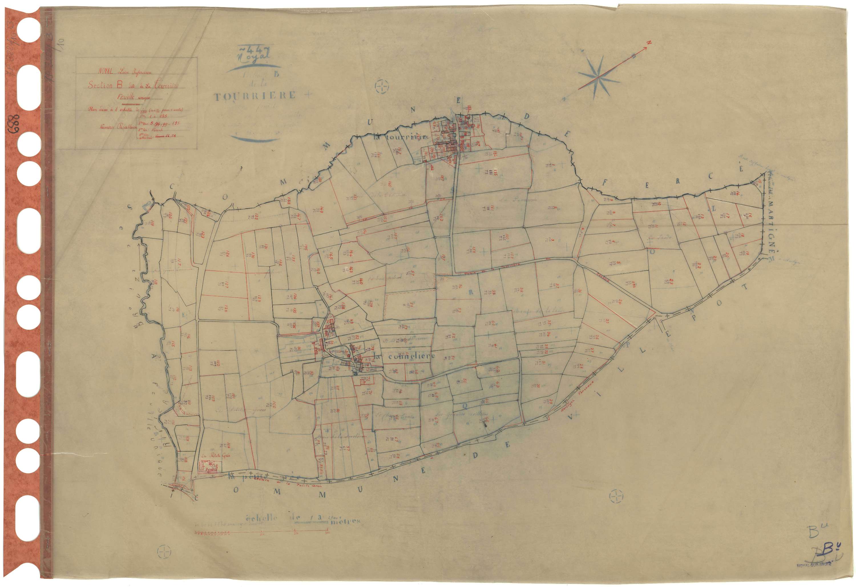 Noyal-sur-Brutz - Section B Tourrière (section de La) . 1-195
