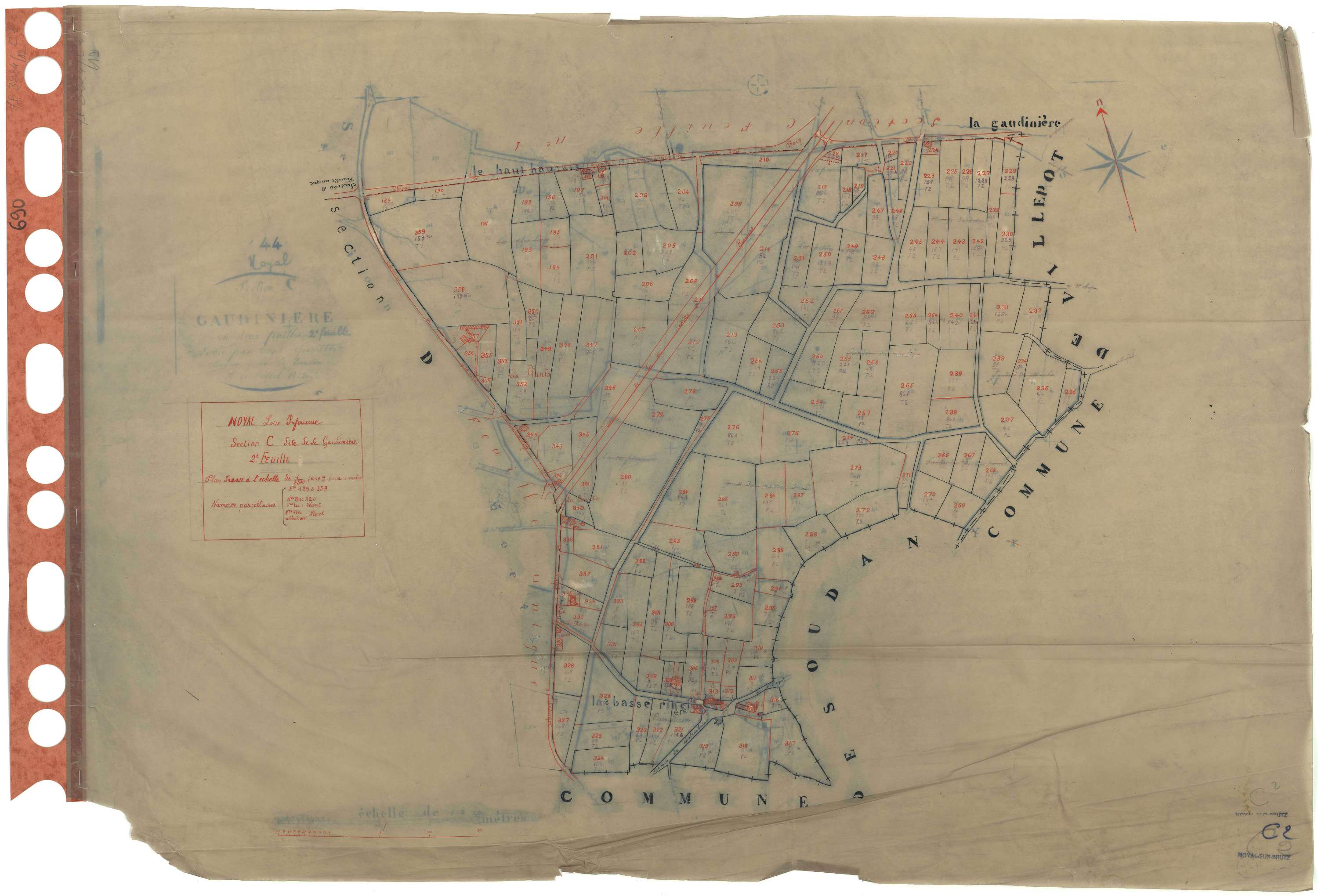 Noyal-sur-Brutz - Section C2 Gaudinière (section de La) . 189-359