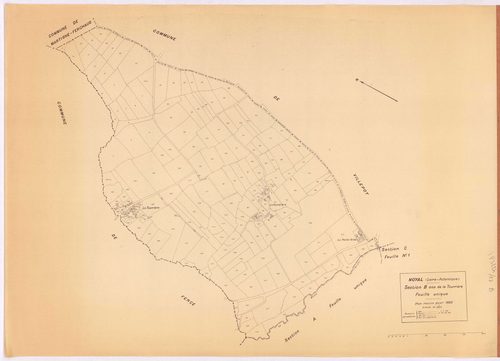 Noyal-sur-Brutz - Section B Tourrière (section de La) ; 1-195