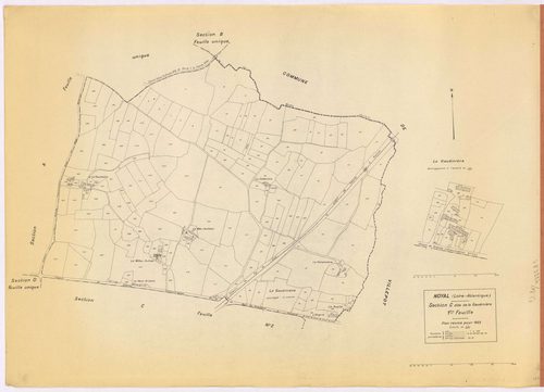Noyal-sur-Brutz - Section C1 Gaudinière (section de La) ; 1-188