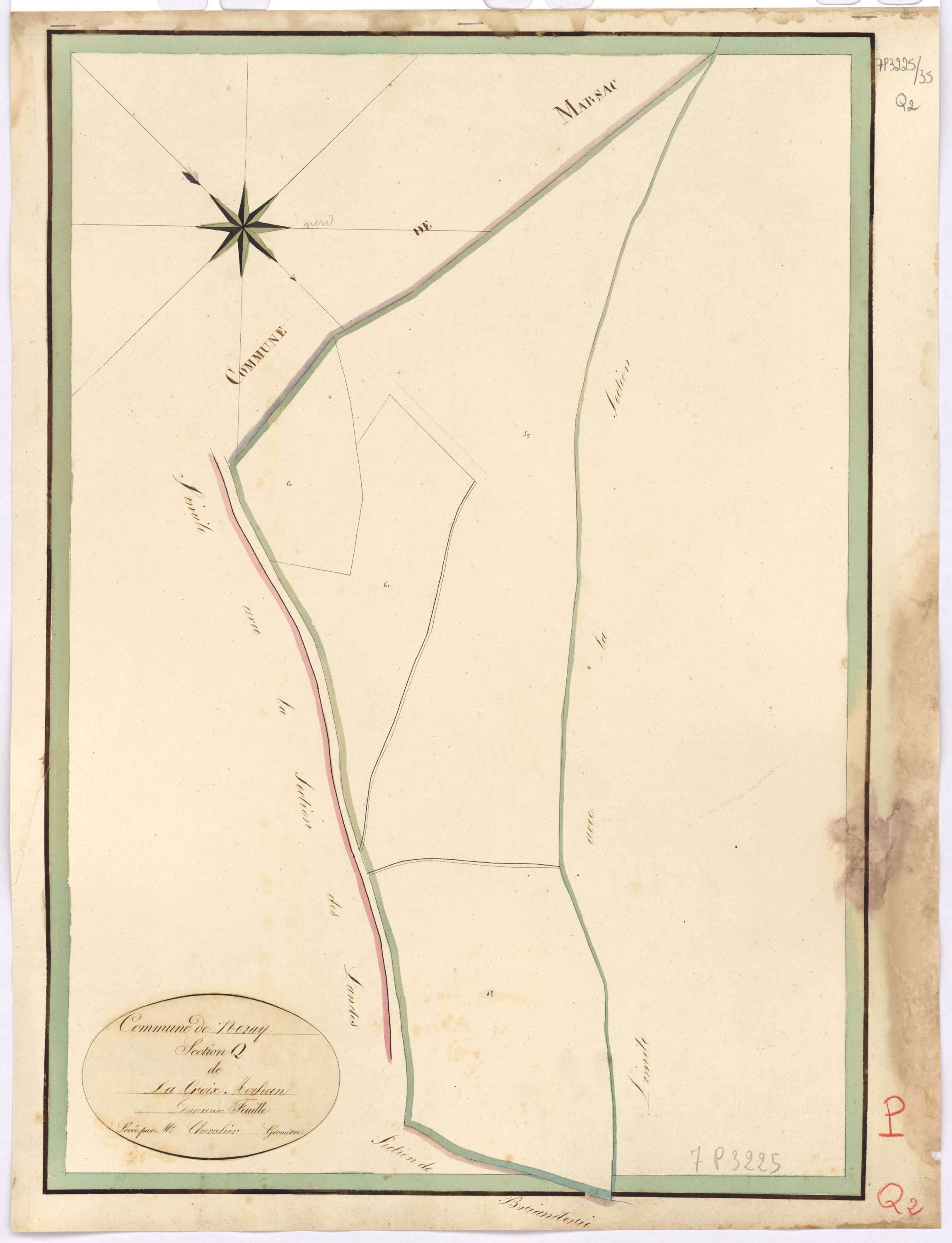 Nozay - Section Q2 Croix Merhan (section de La)