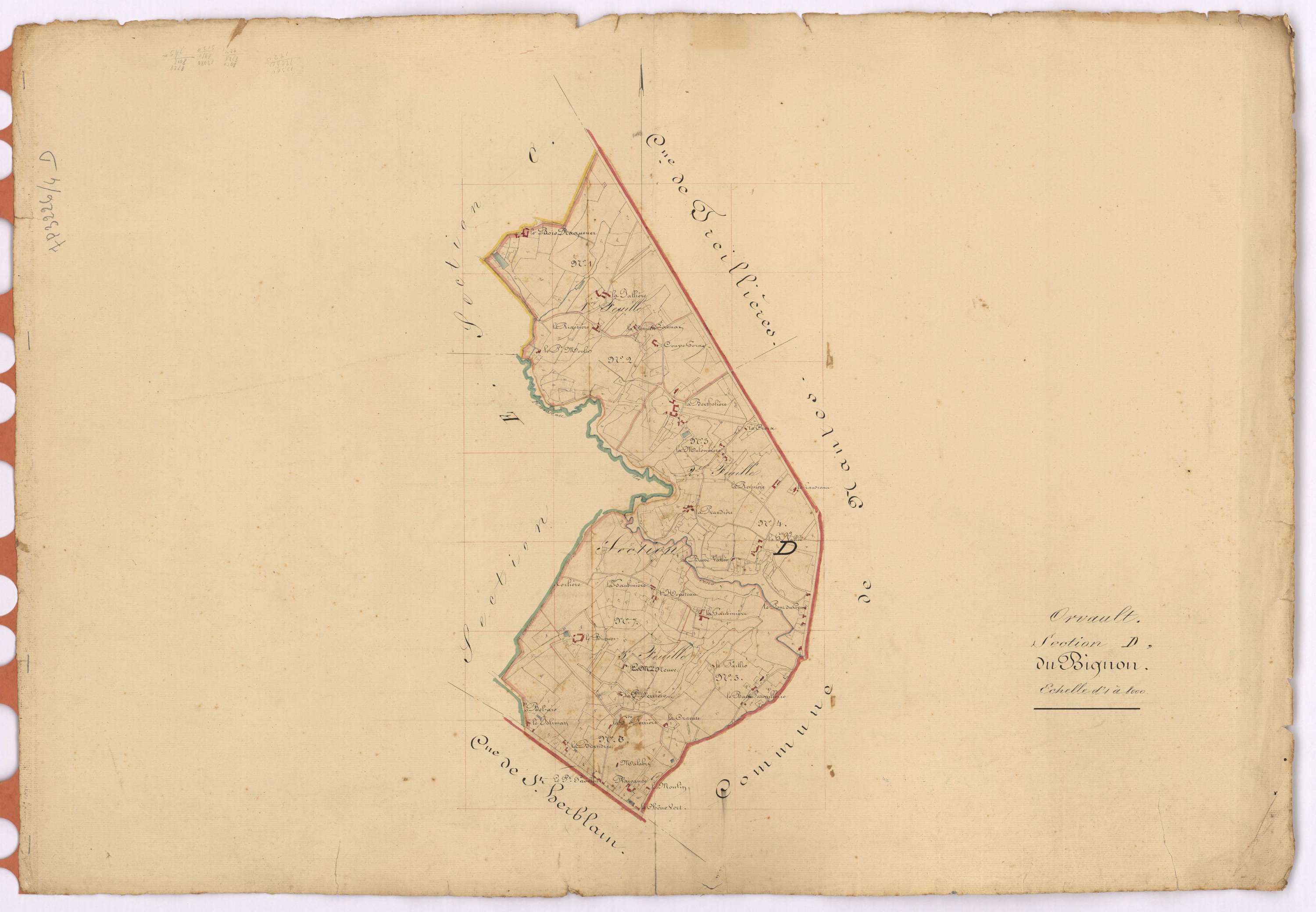 Orvault - Section D Bignon (section du)