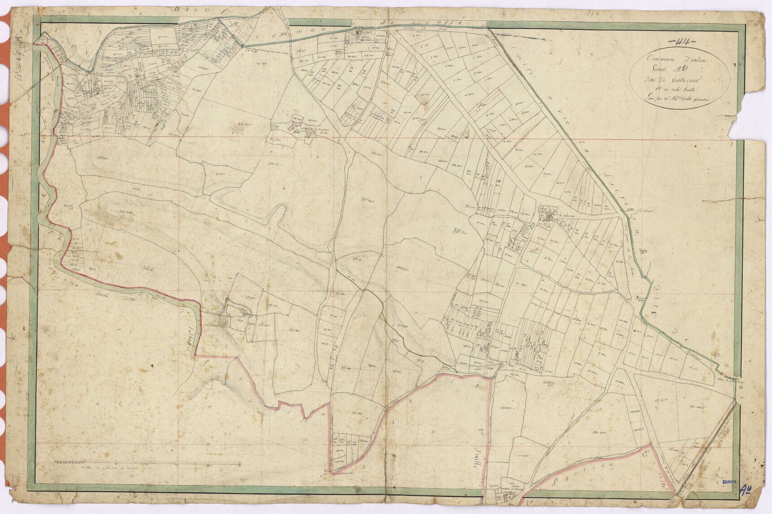 Oudon - Section A Vieille-cour (section de La)