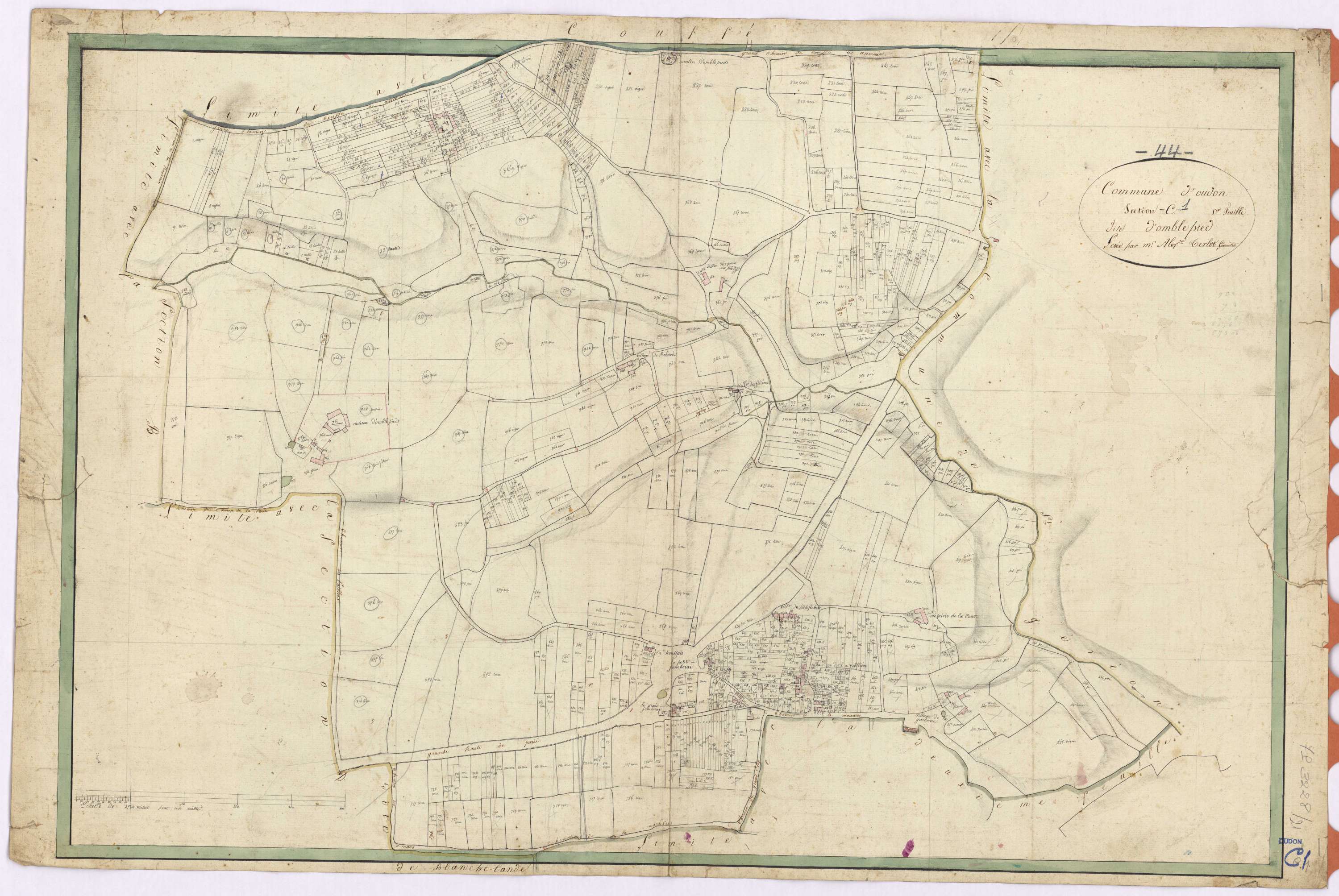 Oudon - Section C1 Omblepied (section d')