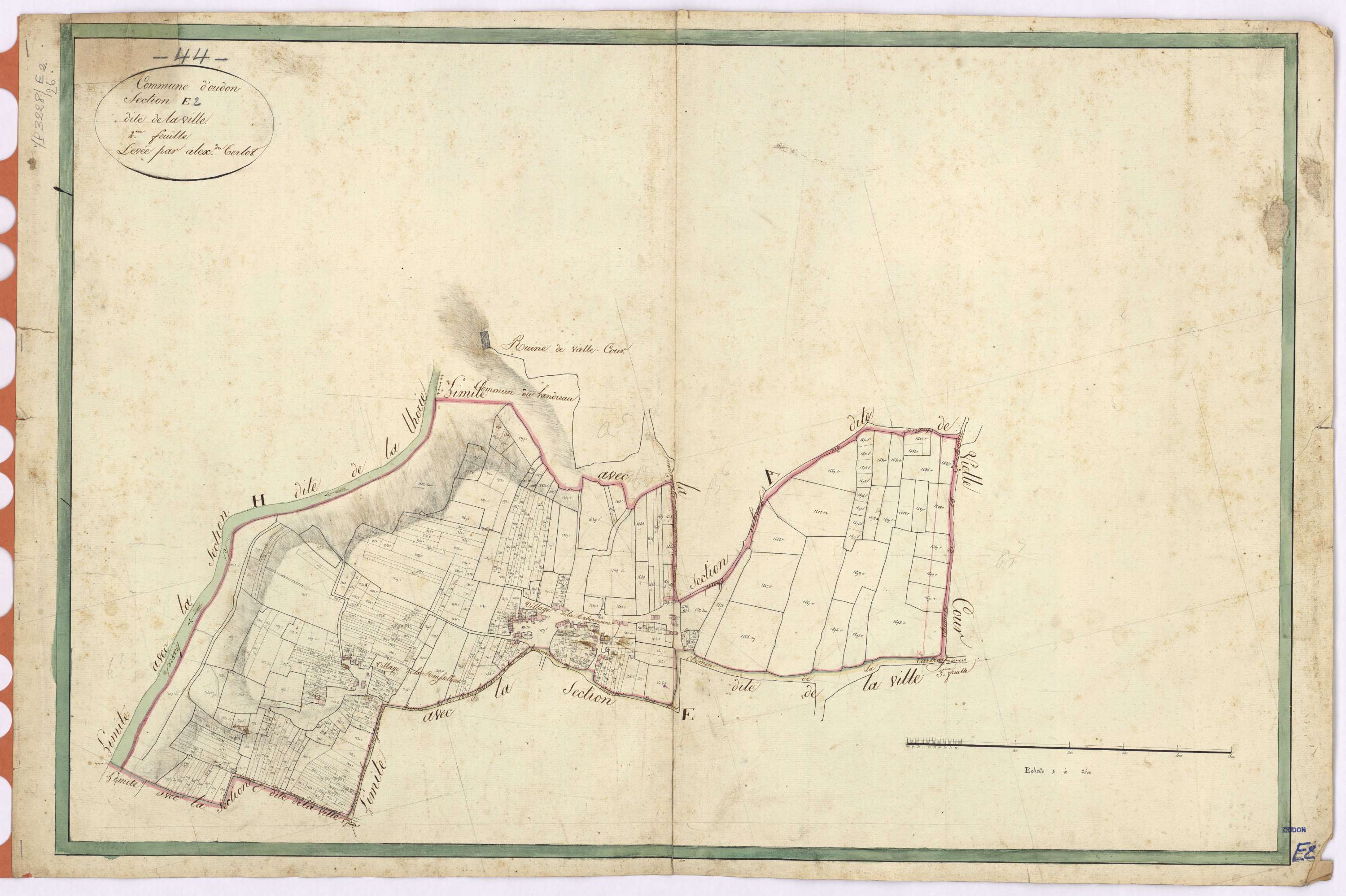 Oudon - Section E2 Ville (section de La)