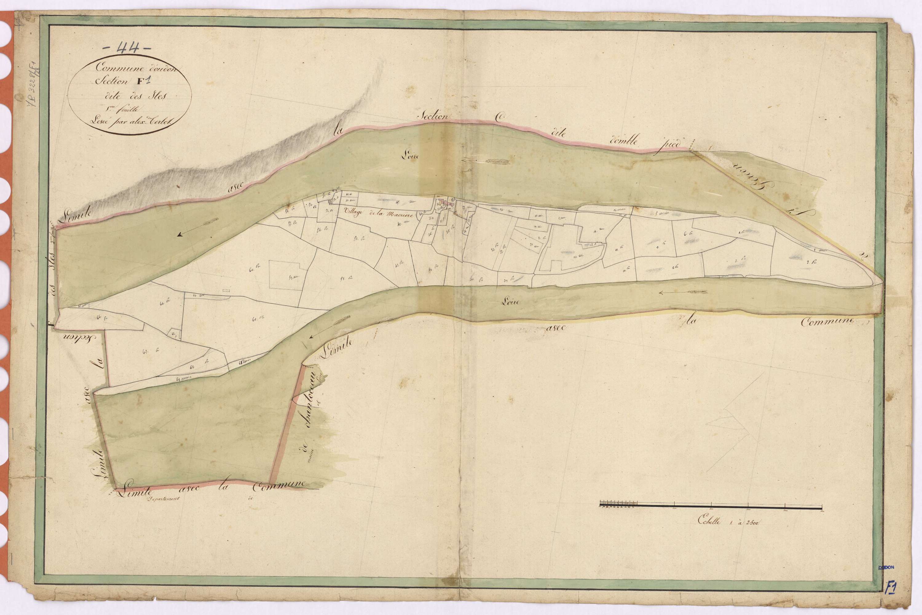 Oudon - Section F1 Iles (section des)