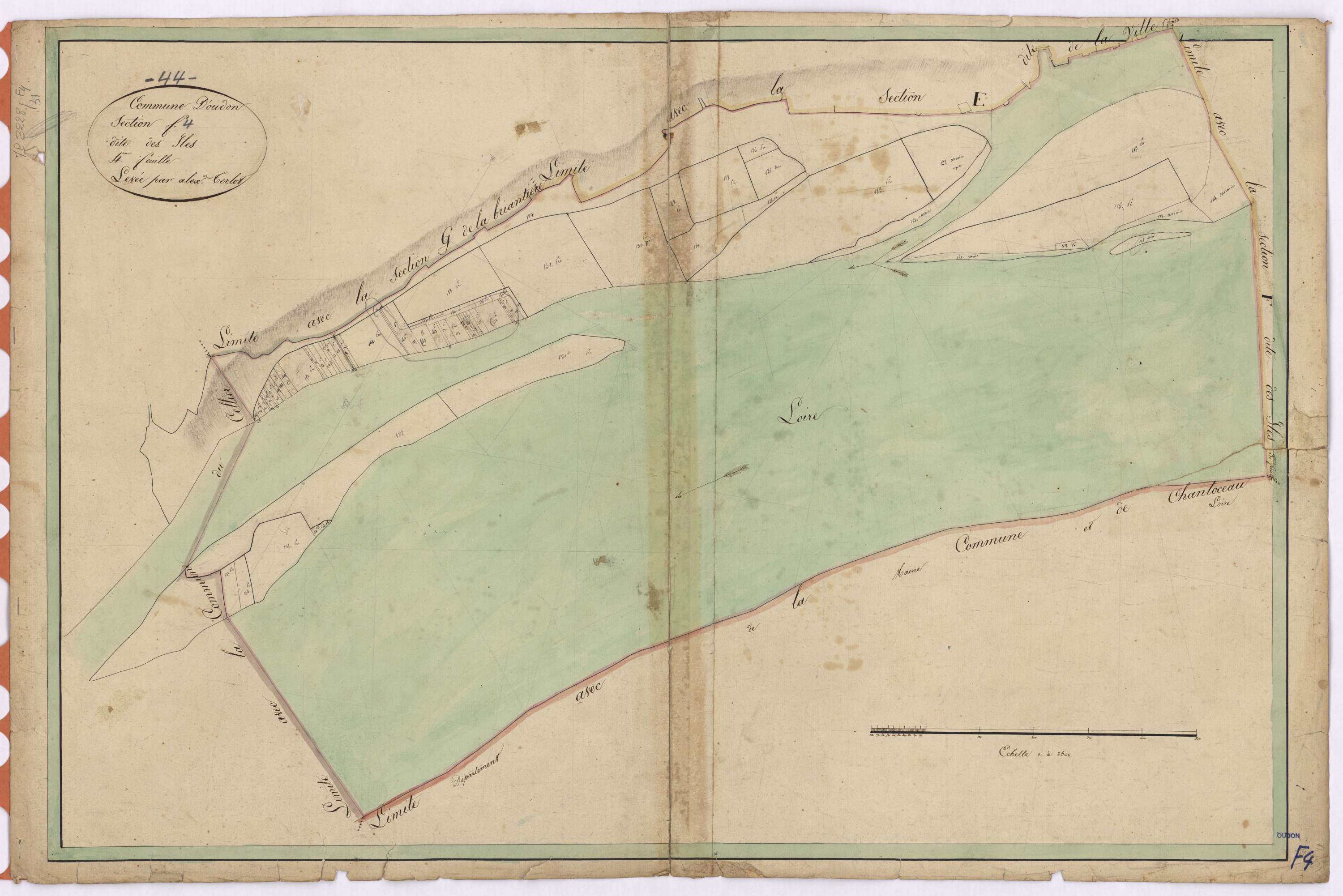 Oudon - Section F4 Iles (section des)