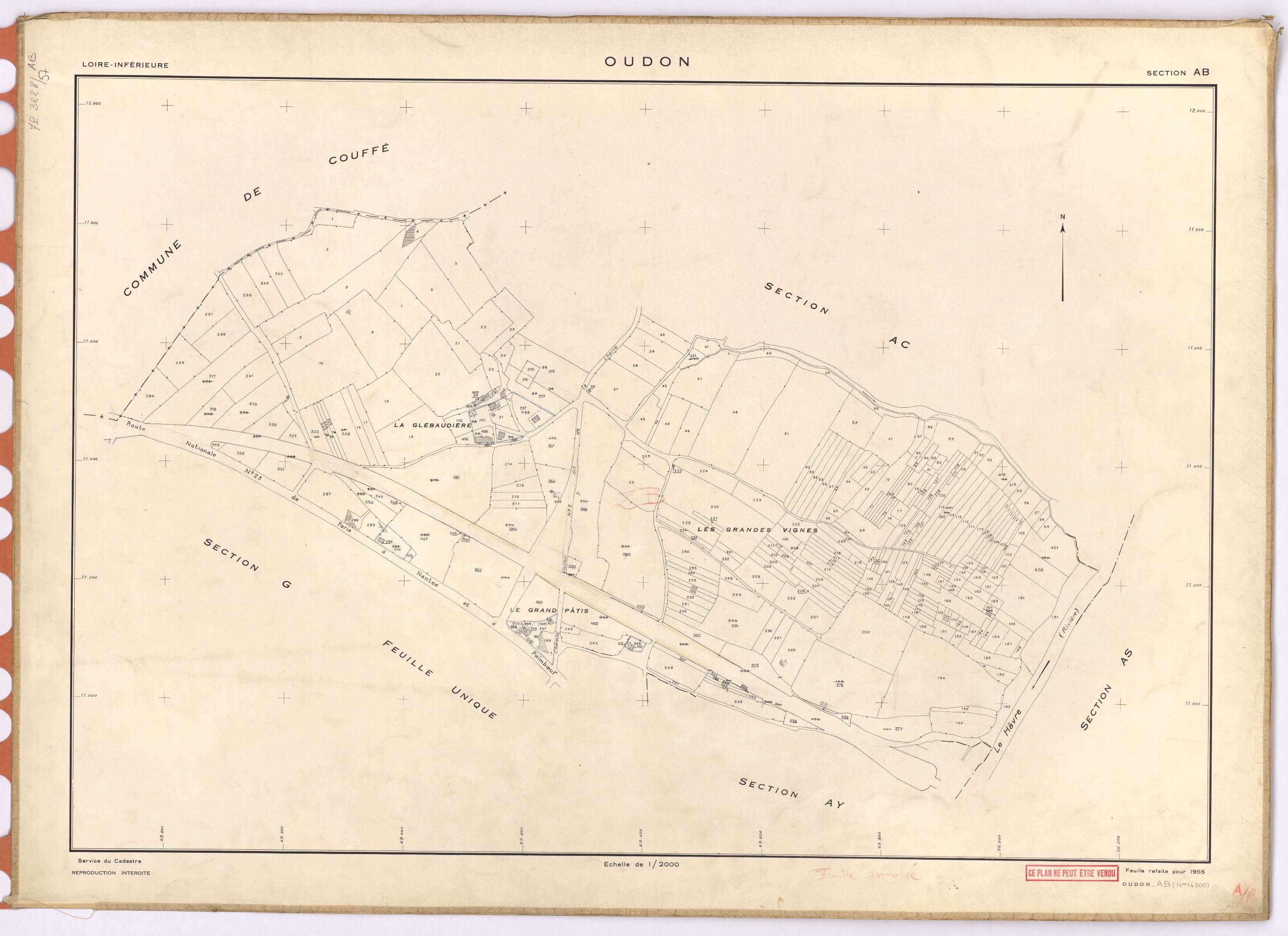 Oudon - Section AB 1-300