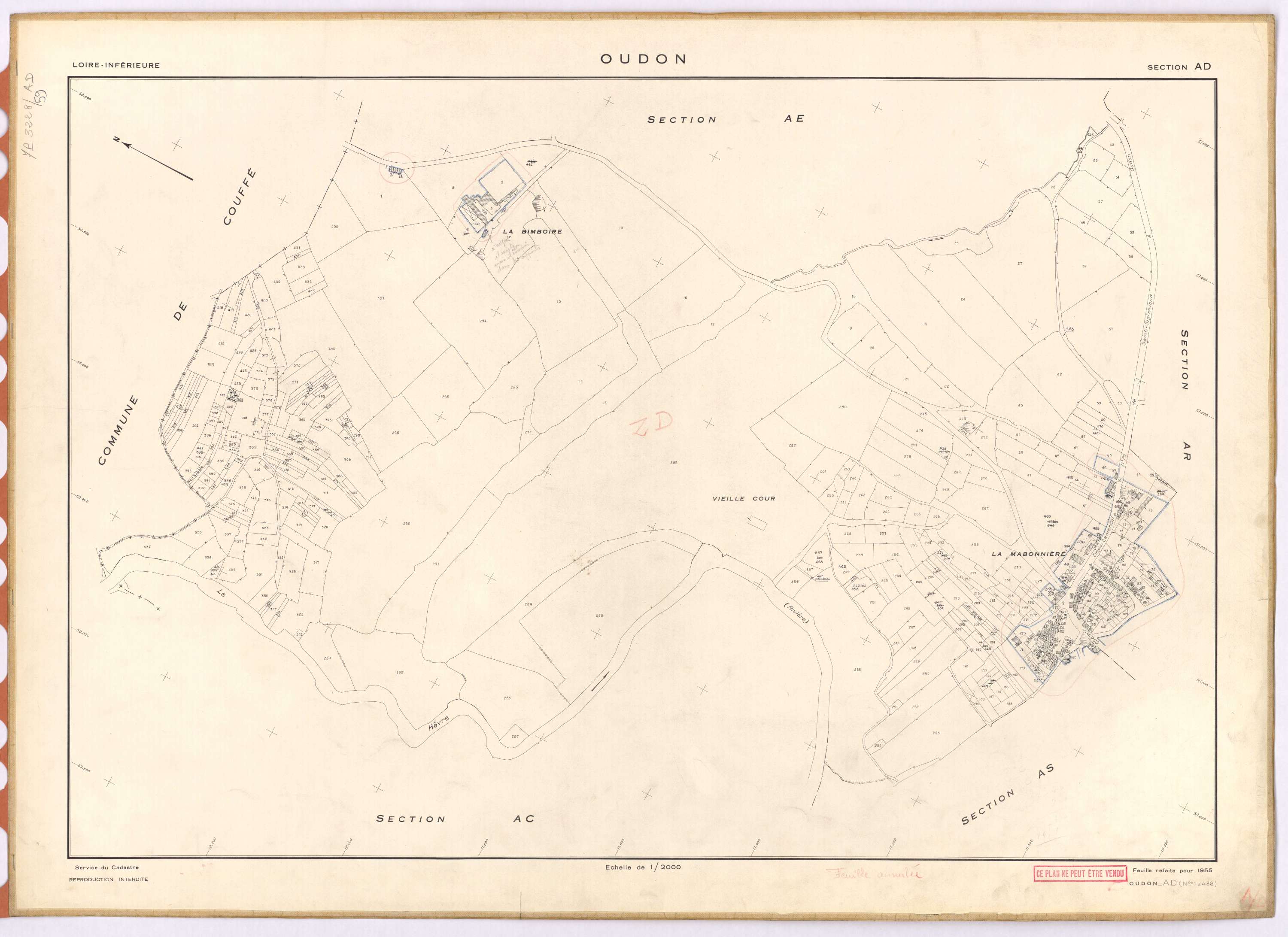 Oudon - Section AD 1-438