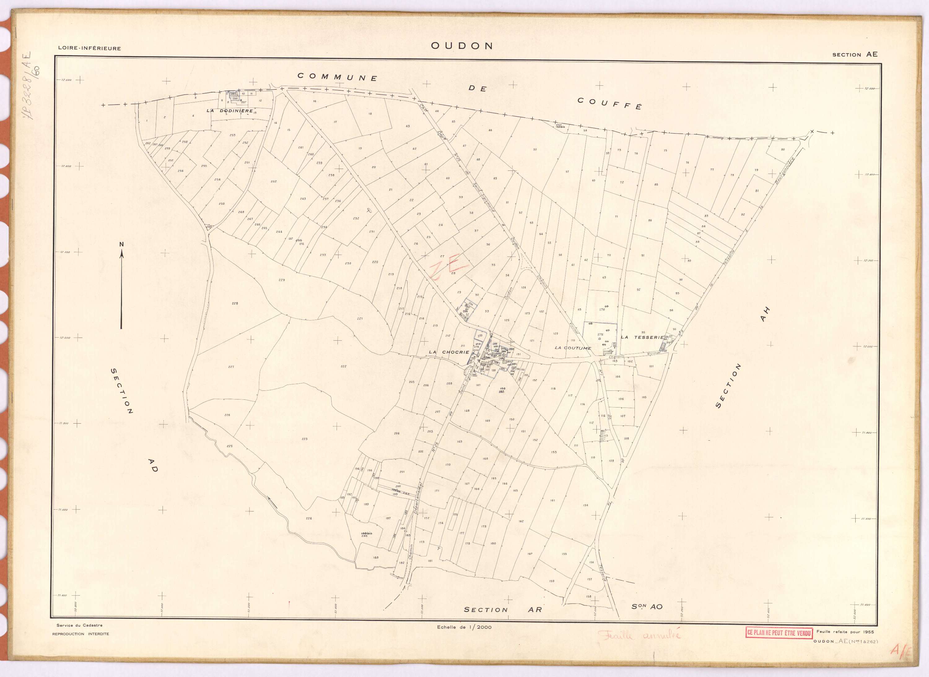 Oudon - Section AE 1-262