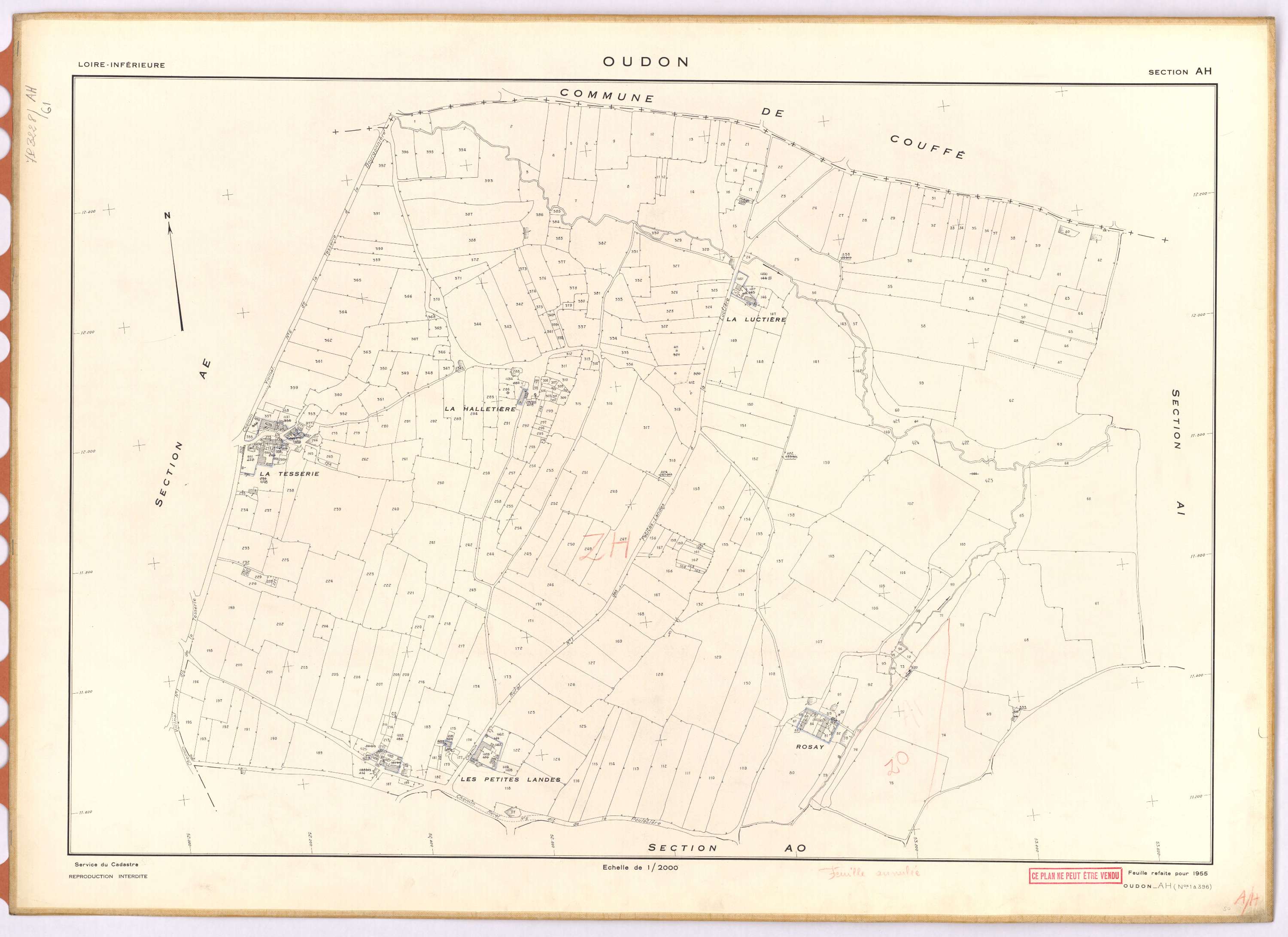 Oudon - Section AH 1-396