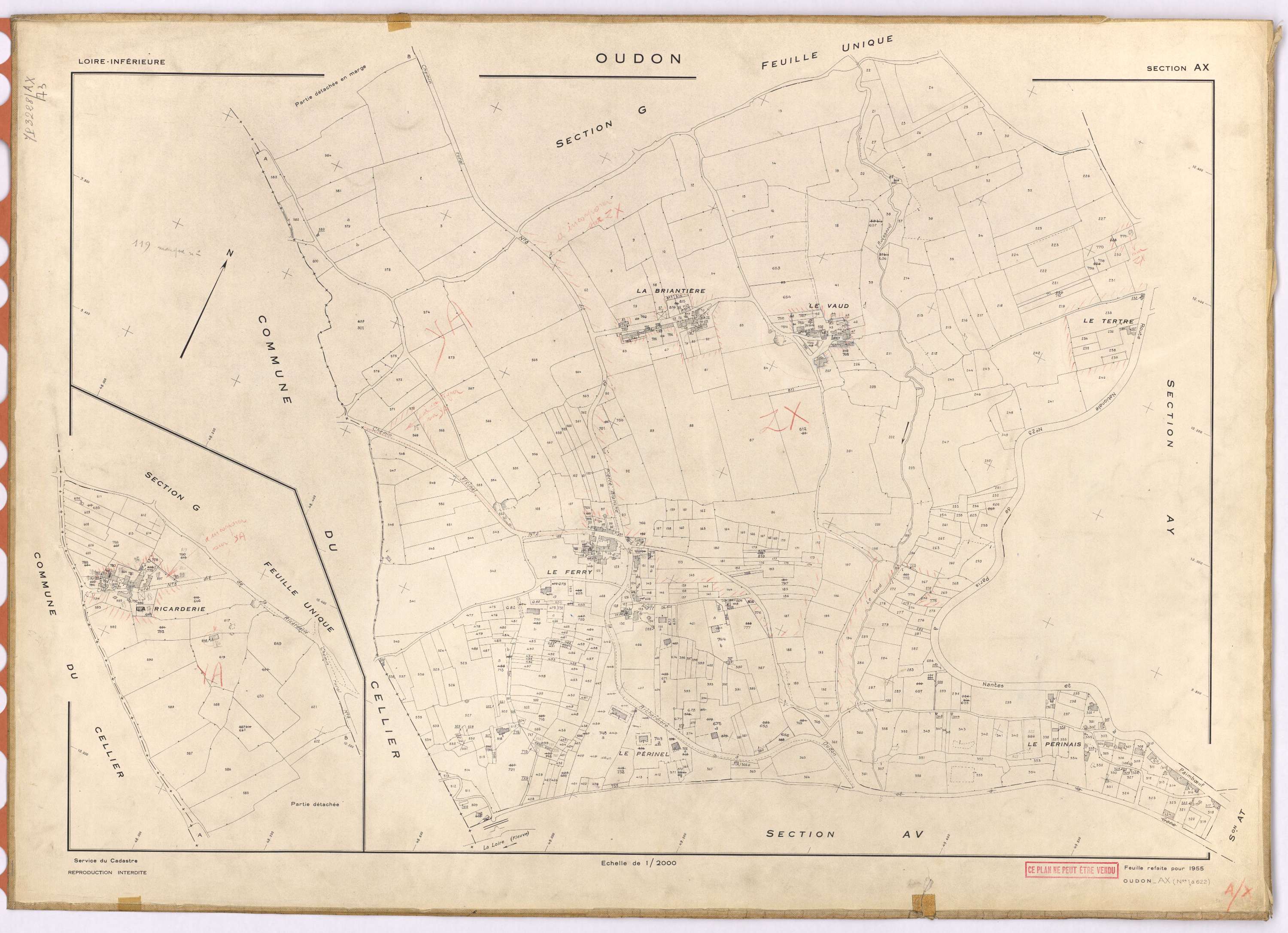 Oudon - Section AX 1-622