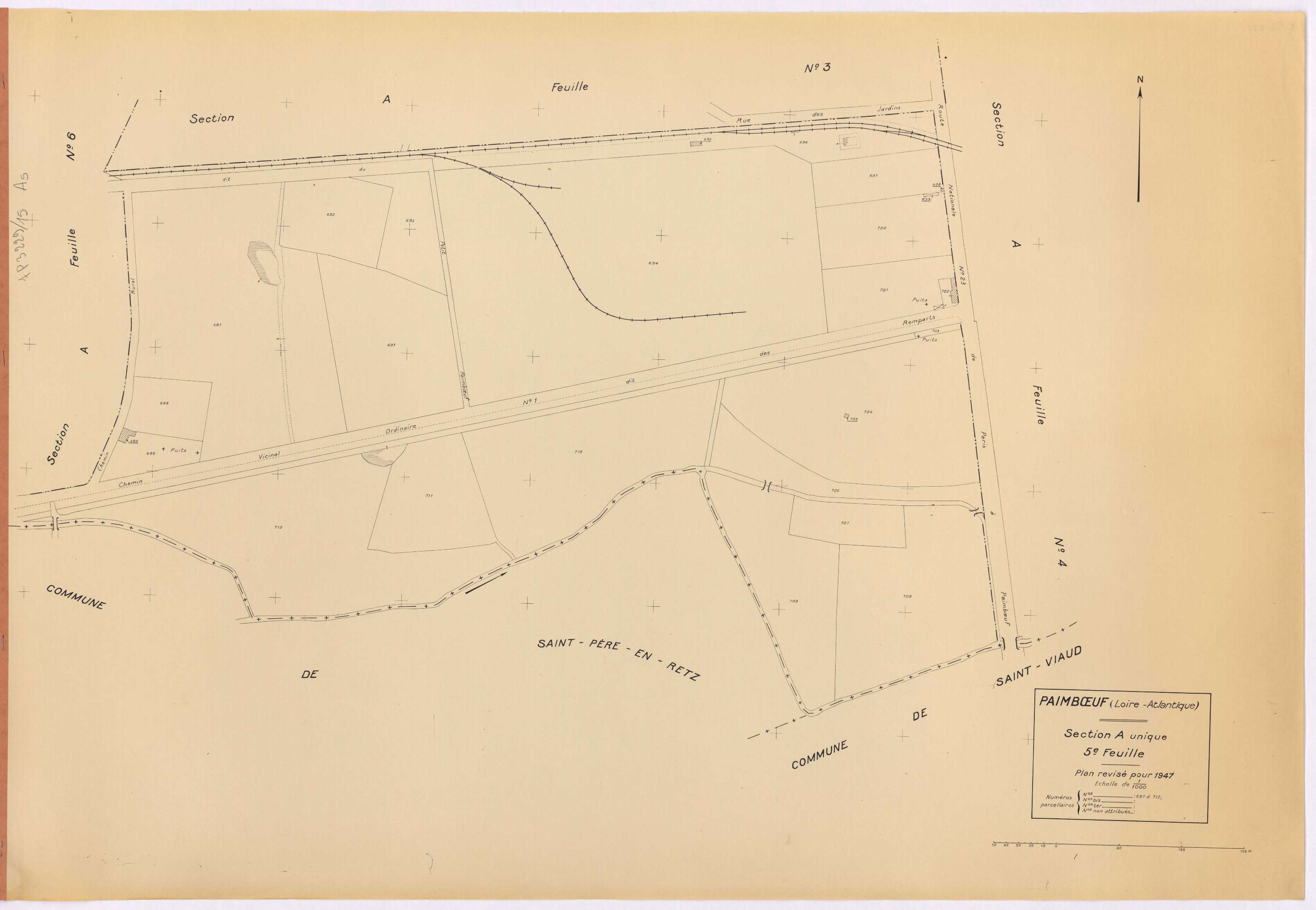 Paimbœuf - Section A5 687-712