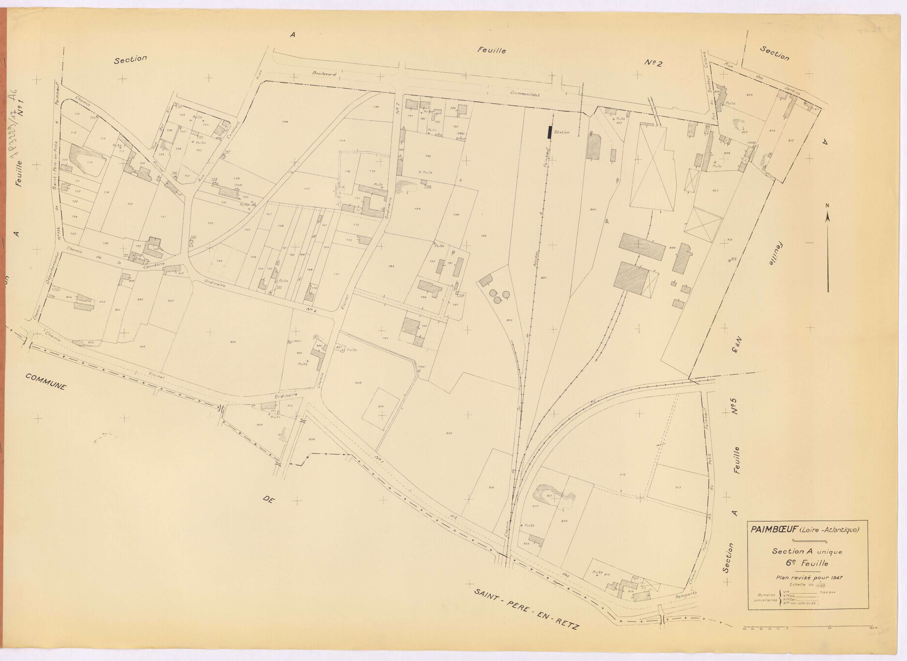 Paimbœuf - Section A6 713-844