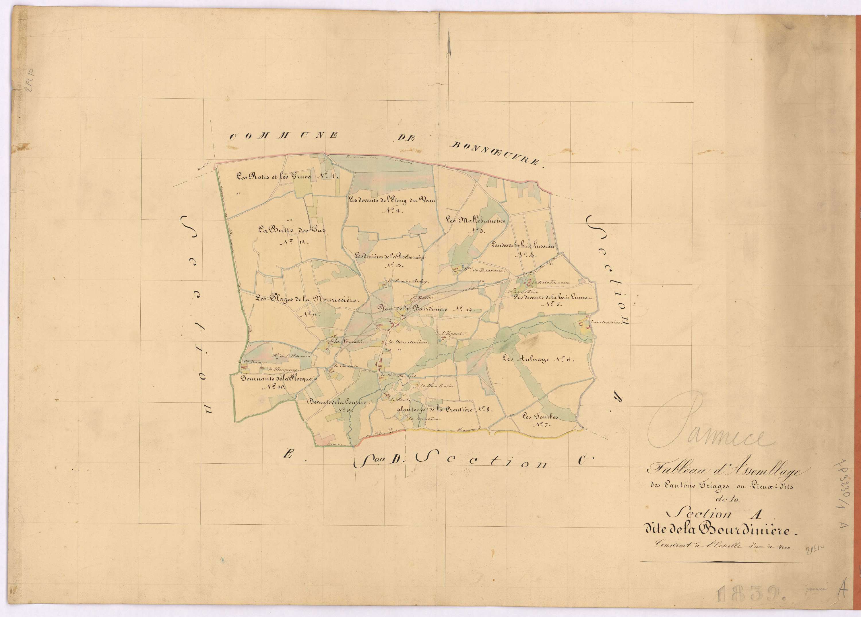 Pannecé - Section A Bourdinière (section de La)