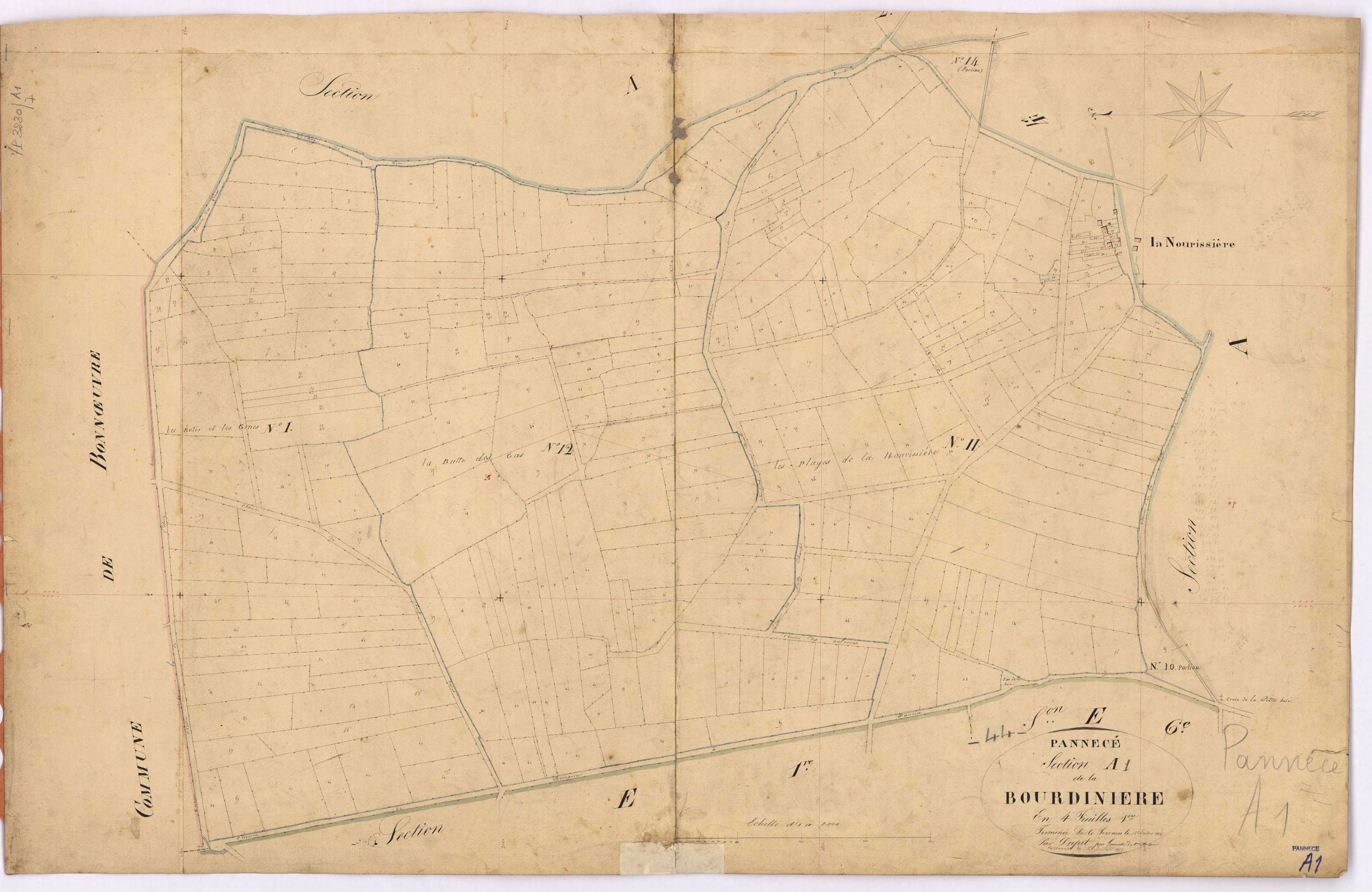Pannecé - Section A1 Bourdinière (section de La)