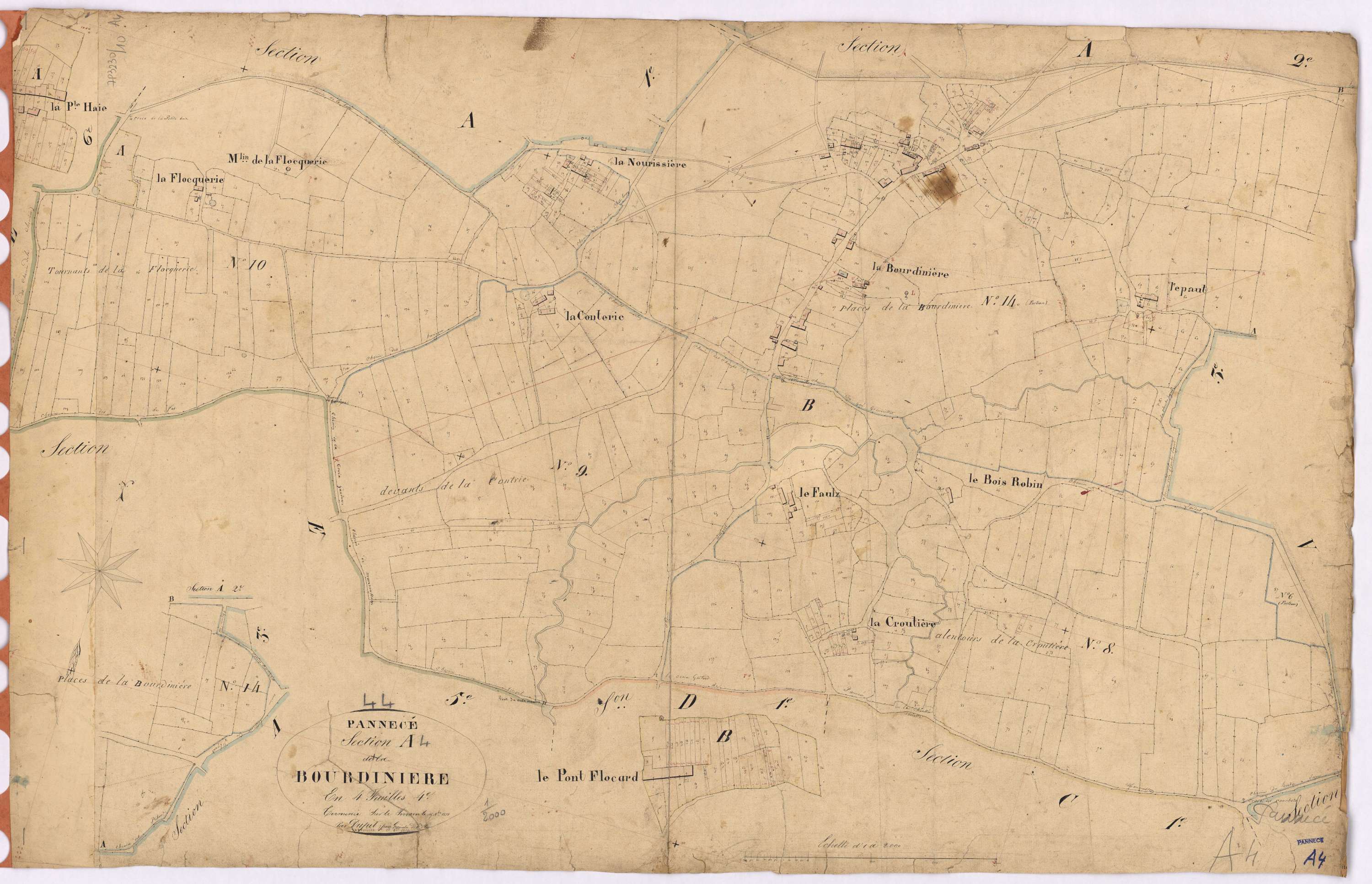 Pannecé - Section A4 Bourdinière (section de La)