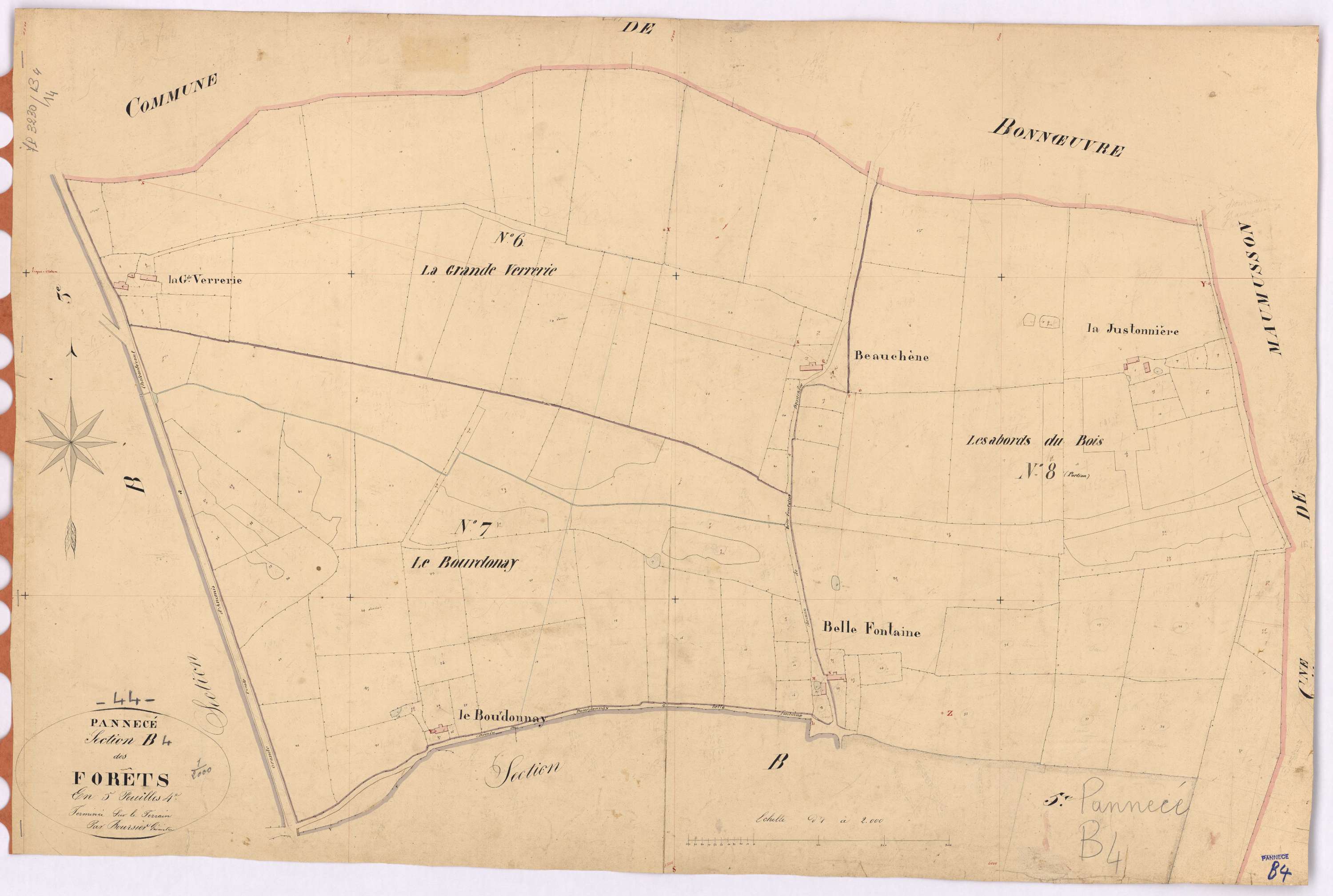 Pannecé - Section B4 Forêts (section des)