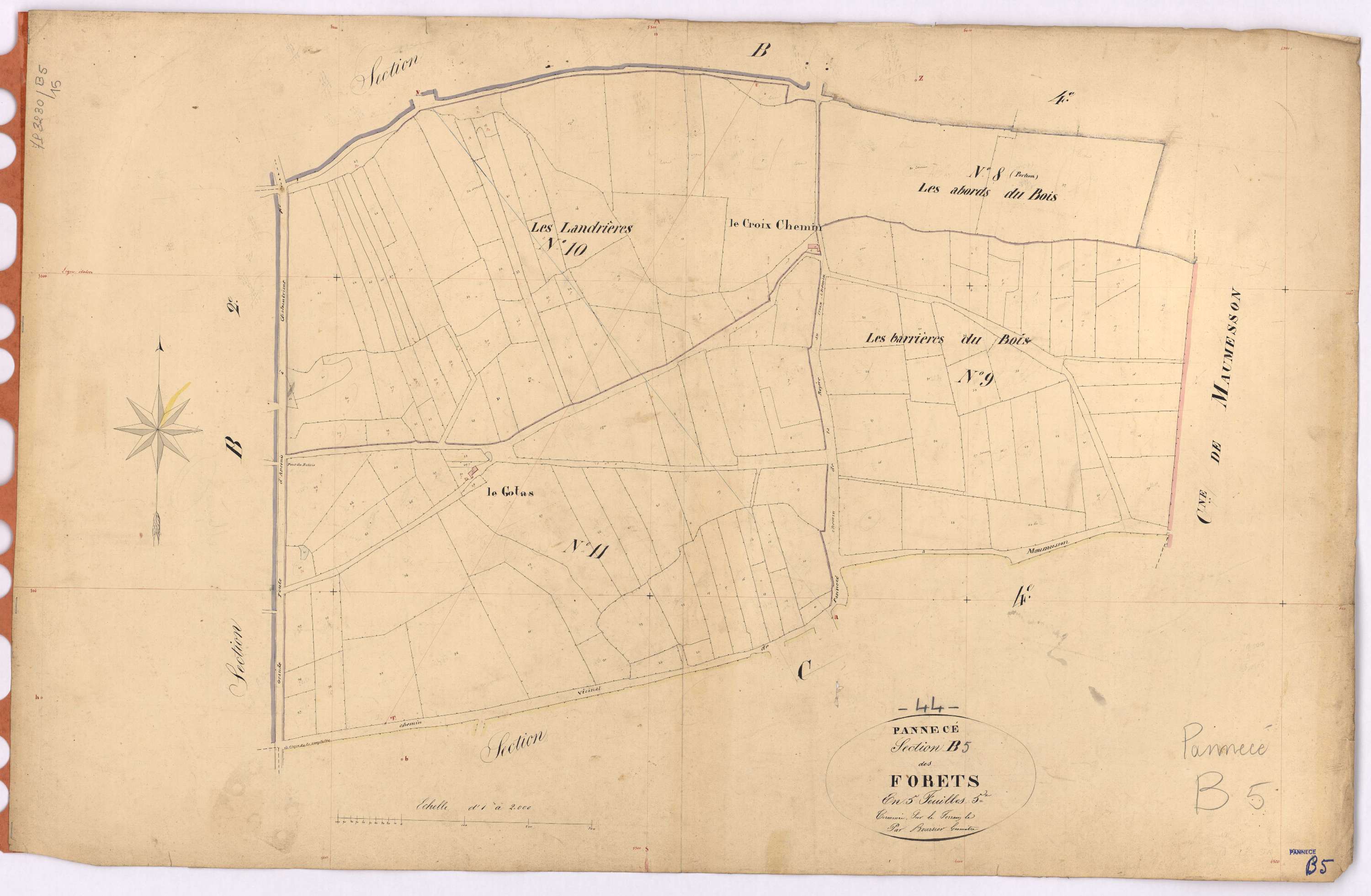 Pannecé - Section B5 Forêts (section des)