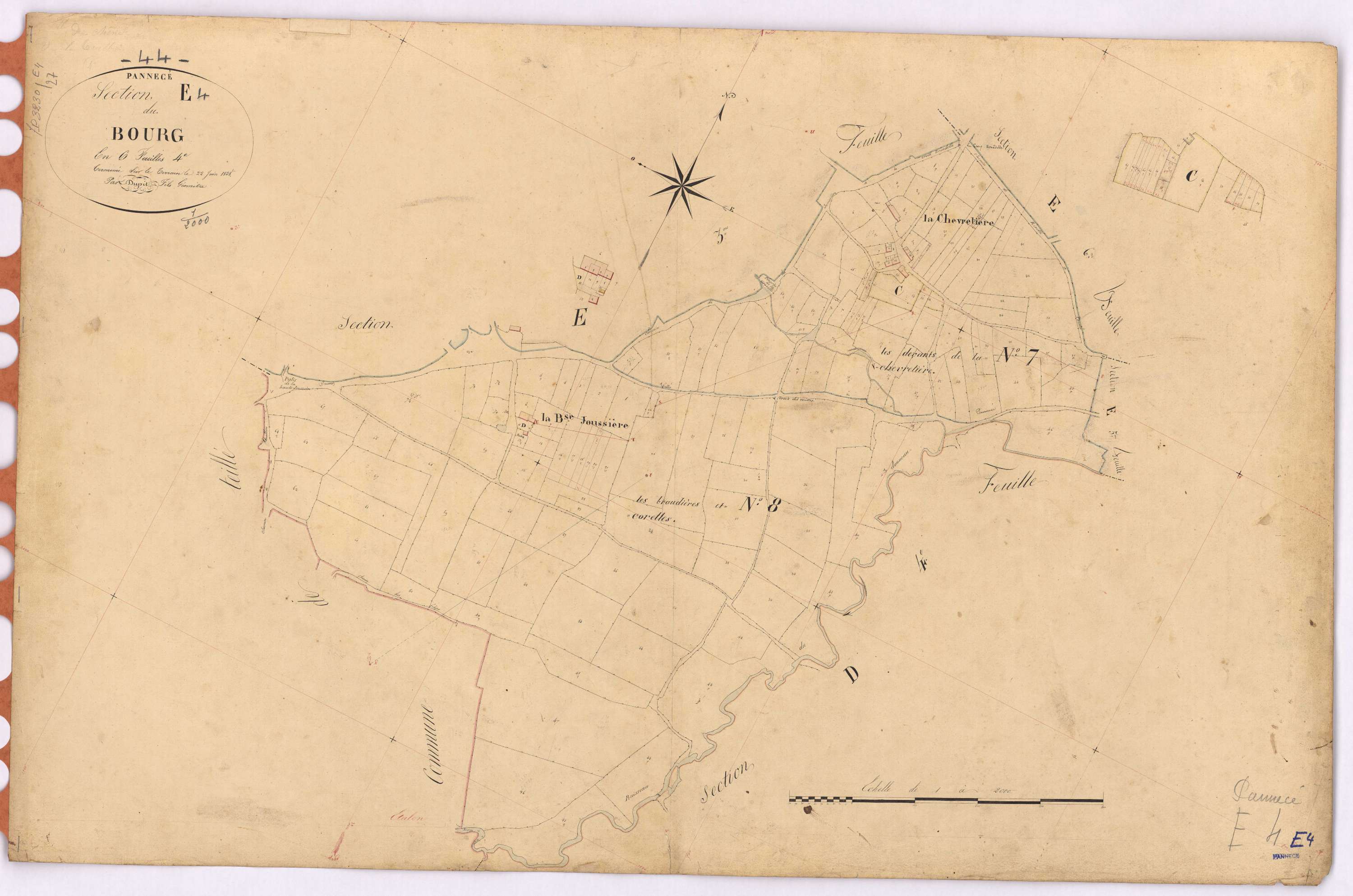 Pannecé - Section E4 Bourg (section du)