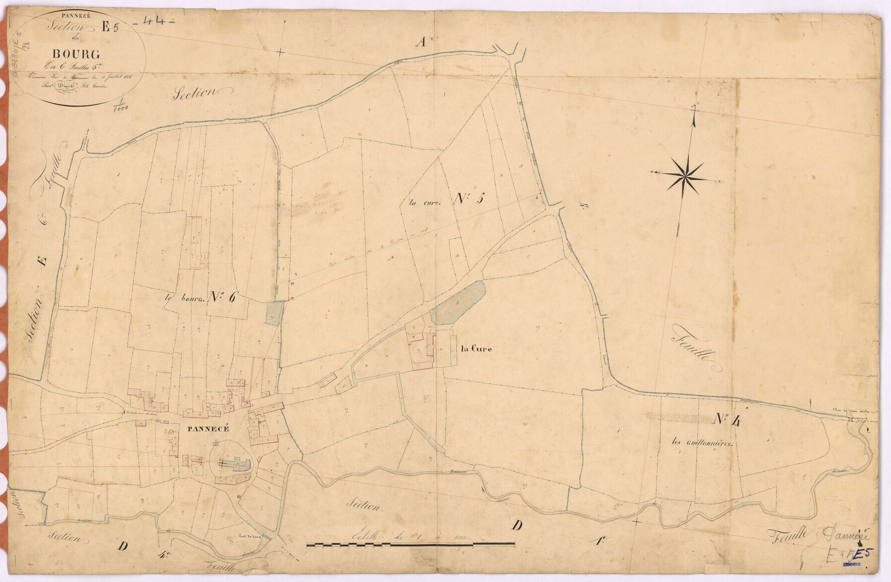 Pannecé - Section E5 Bourg (section du)