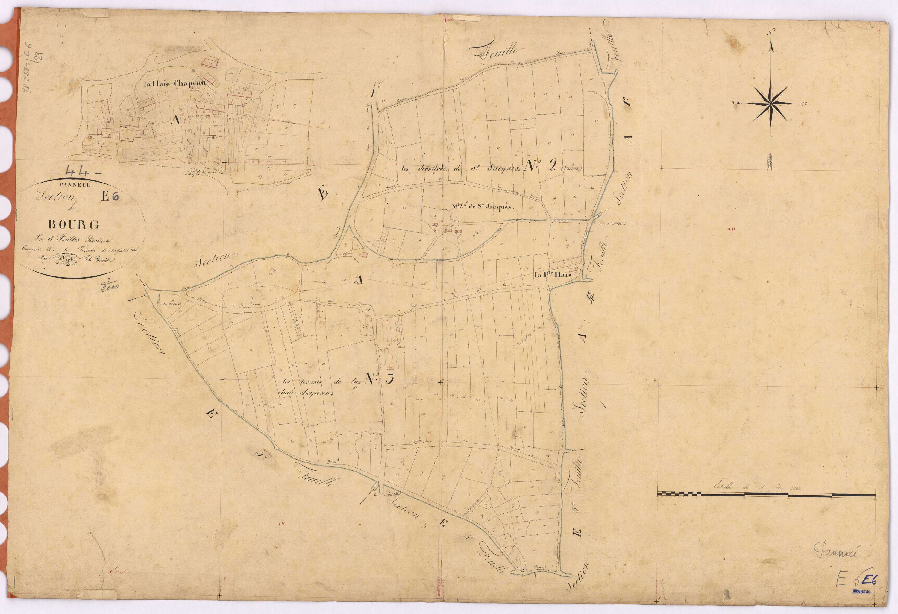 Pannecé - Section E6 Bourg (section du)