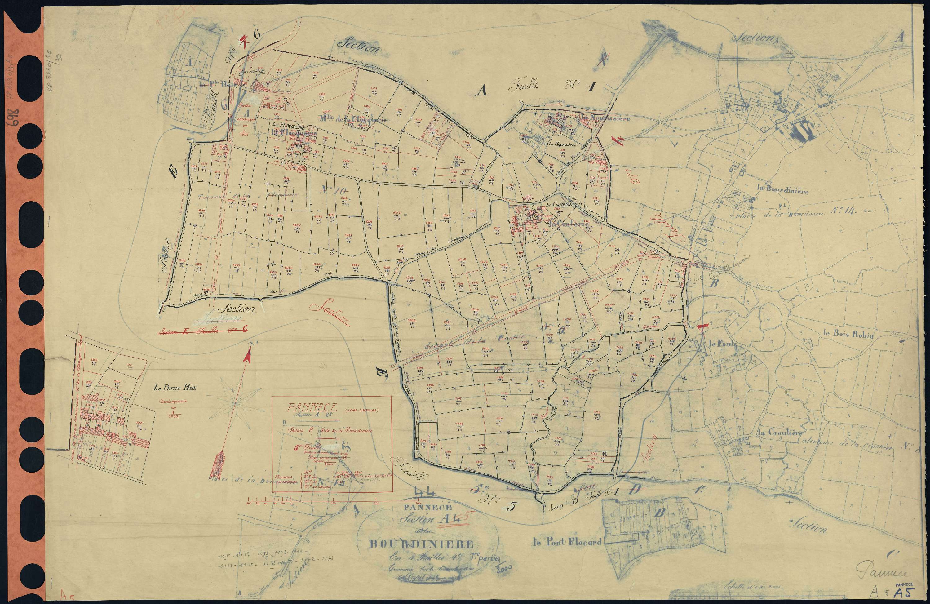Pannecé - Section A5 Bourdinière (section de La) . 1061-1264