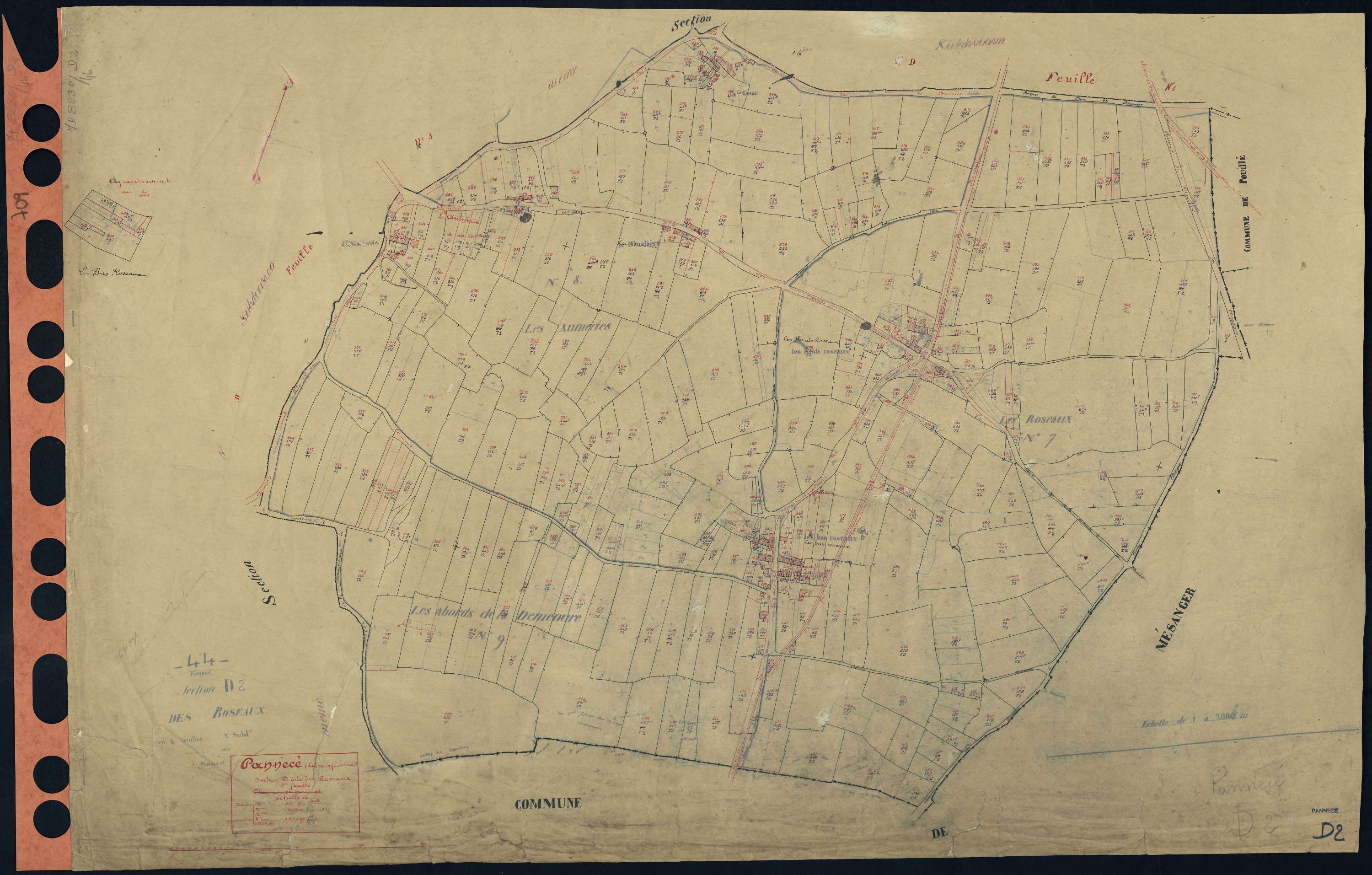 Pannecé - Section D2 Roseaux (section des) . 231-573