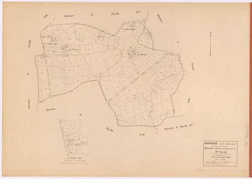 Pannecé - Section A5 Bourdinière (section de La) ; 1061-1264