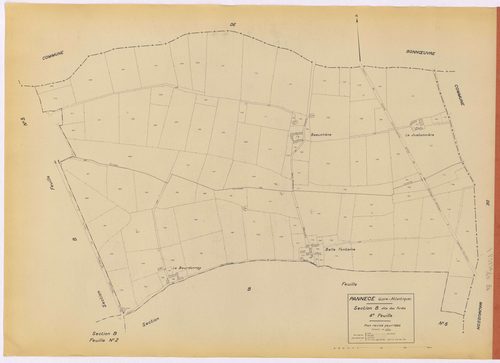 Pannecé - Section B4 Forêts (section des) ; 689-812
