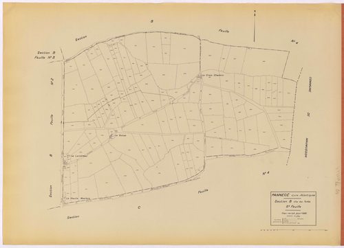 Pannecé - Section B5 Forêts (section des) ; 813-972