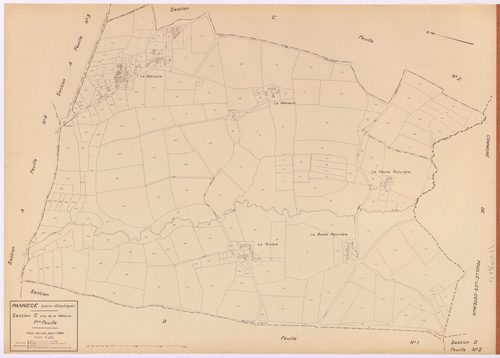 Pannecé - Section C1 Métairie (section de La) ; 1-253