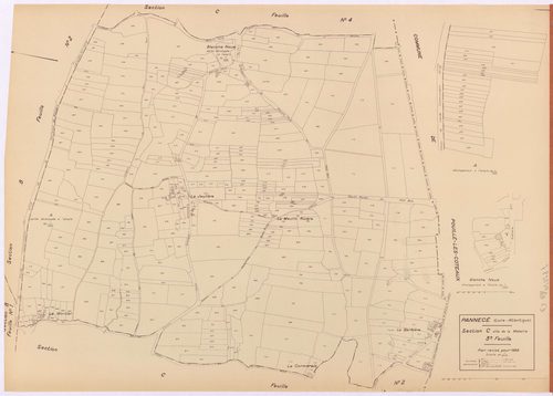 Pannecé - Section C3 Métairie (section de La) ; 558-982