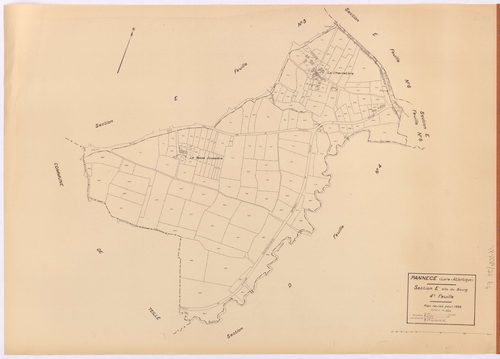 Pannecé - Section E4 Bourg (section du) ; 715-883
