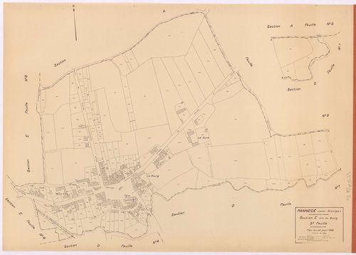 Pannecé - Section E5 Bourg (section du) ; 884-1113