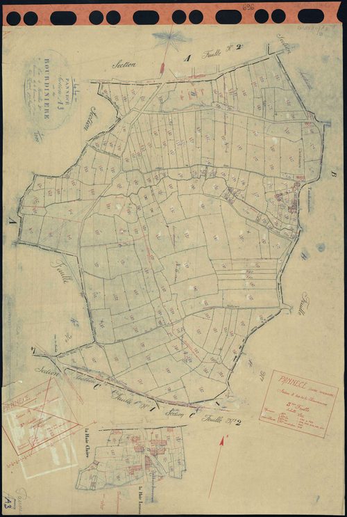 Pannecé - Section A3 Bourdinière (section de La) . 490-709
