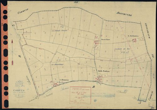 Pannecé - Section B4 Forêts (section des) . 689-812