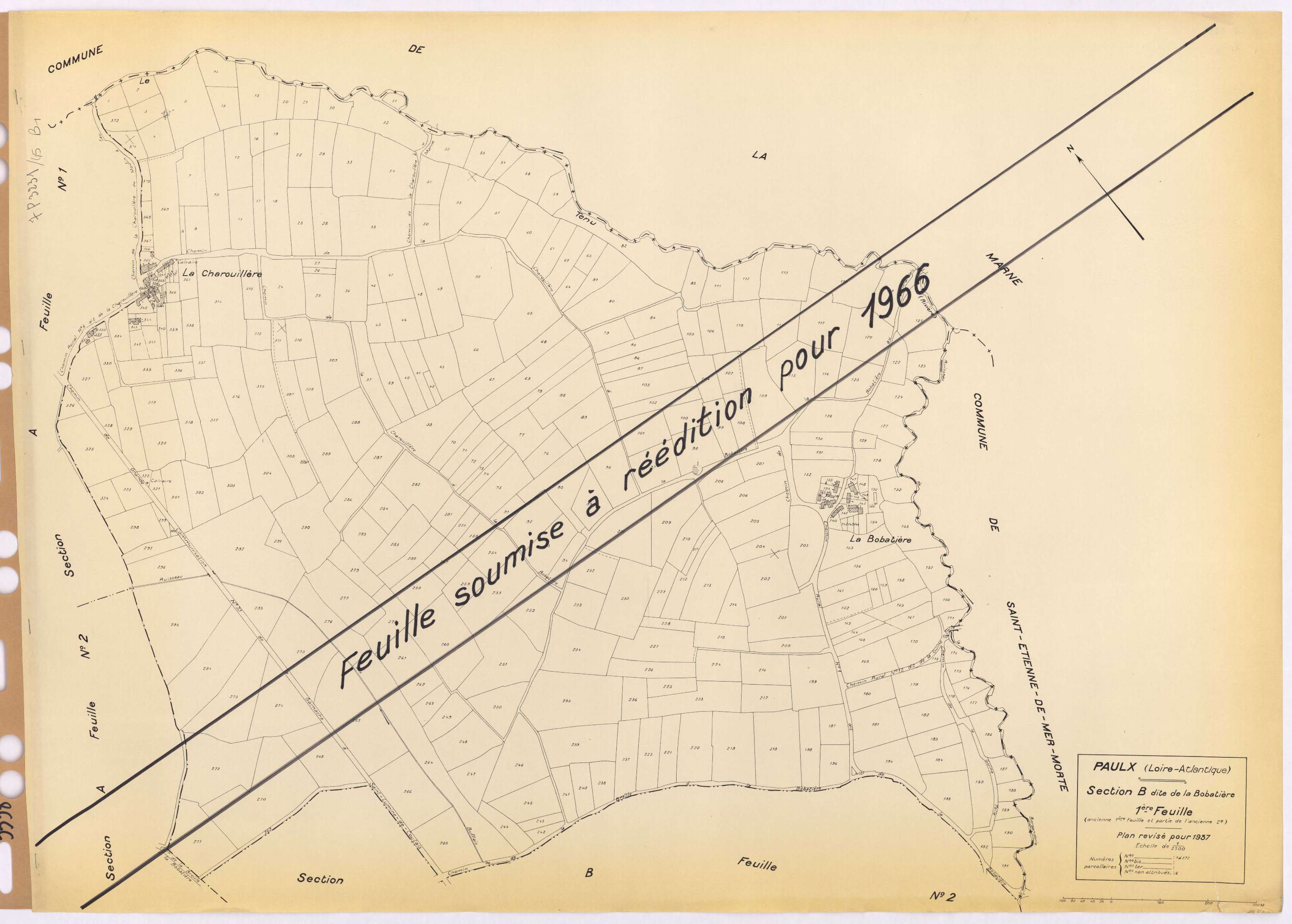 Paulx - Section B1 Bobatière (section de La) ; 1-372