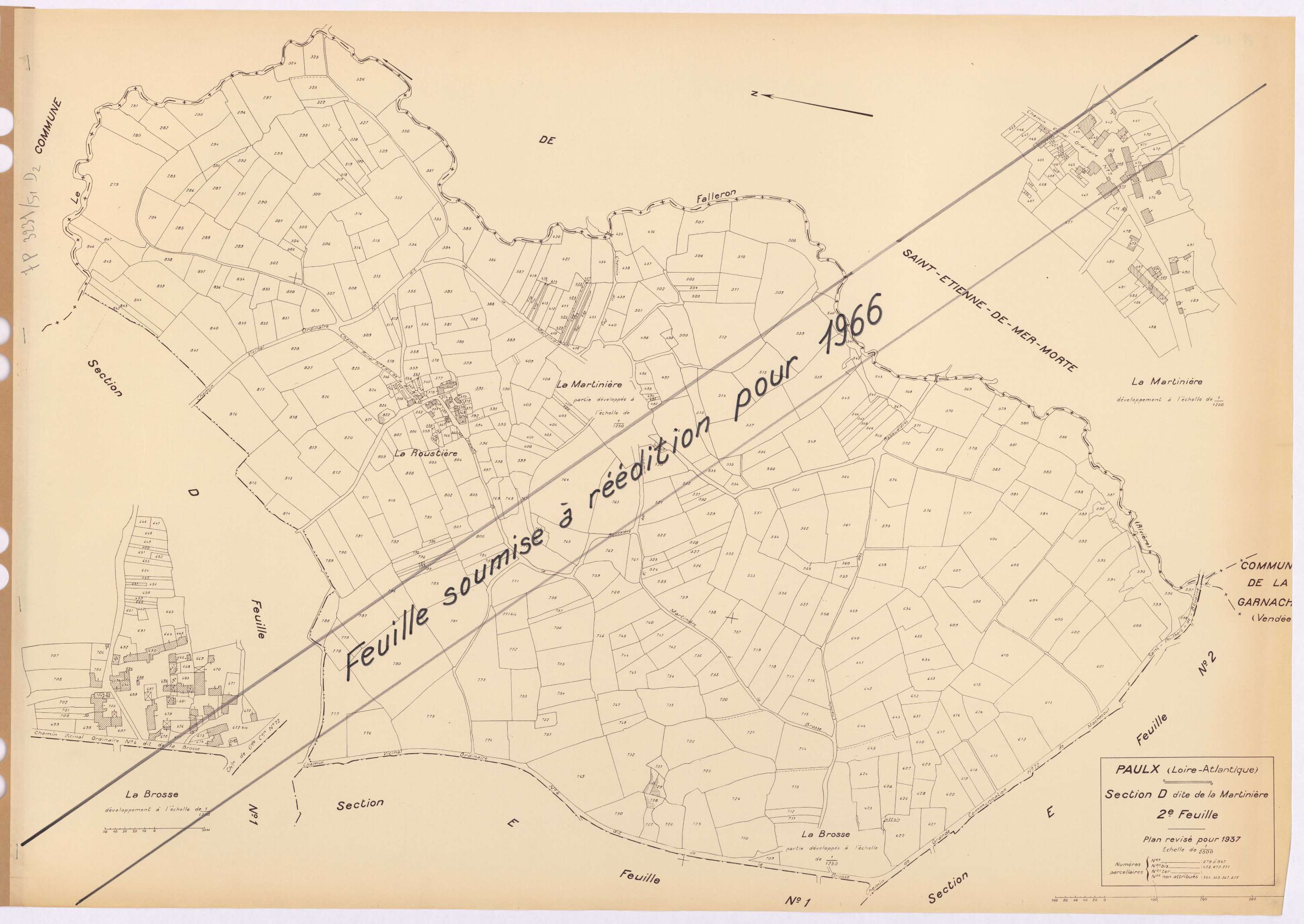 Paulx - Section D2 Martinière (section de La) ; 279-847