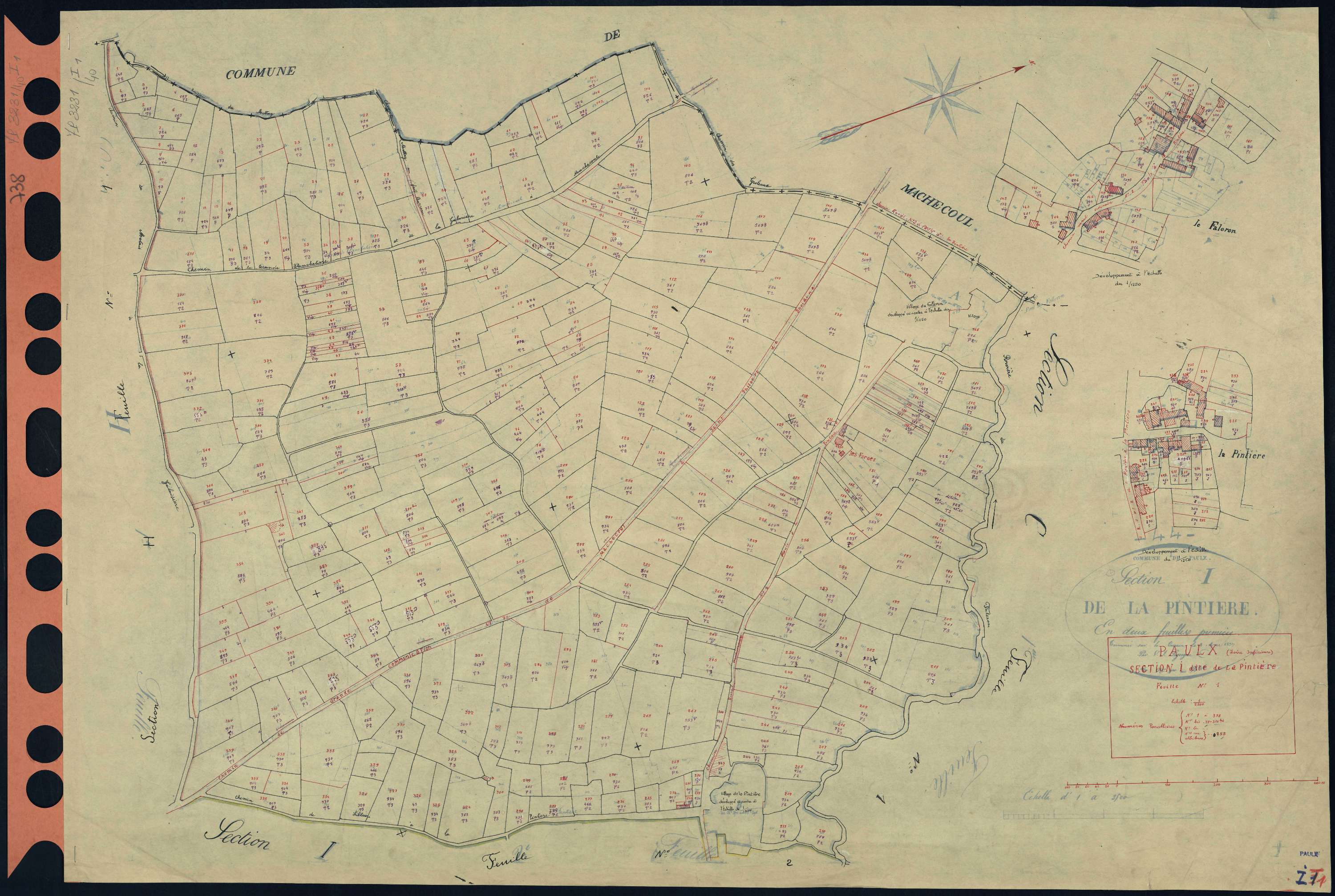 Paulx - Section I1 Pintière (section de La) . 1-378