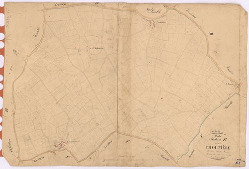 Paulx - Section E1 Choltière (section de La) ; 1-498