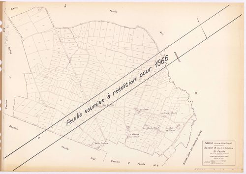 Paulx - Section B2 Bobatière (section de La) ; 373-743
