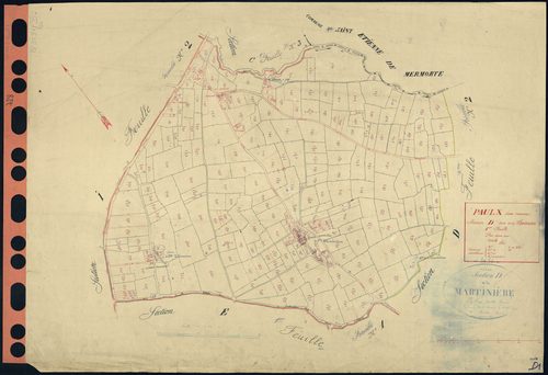 Paulx - Section D1 Martinière (section de La) . 1-278
