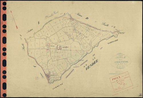 Paulx - Section E2 Choltière (section de La) . 494-679
