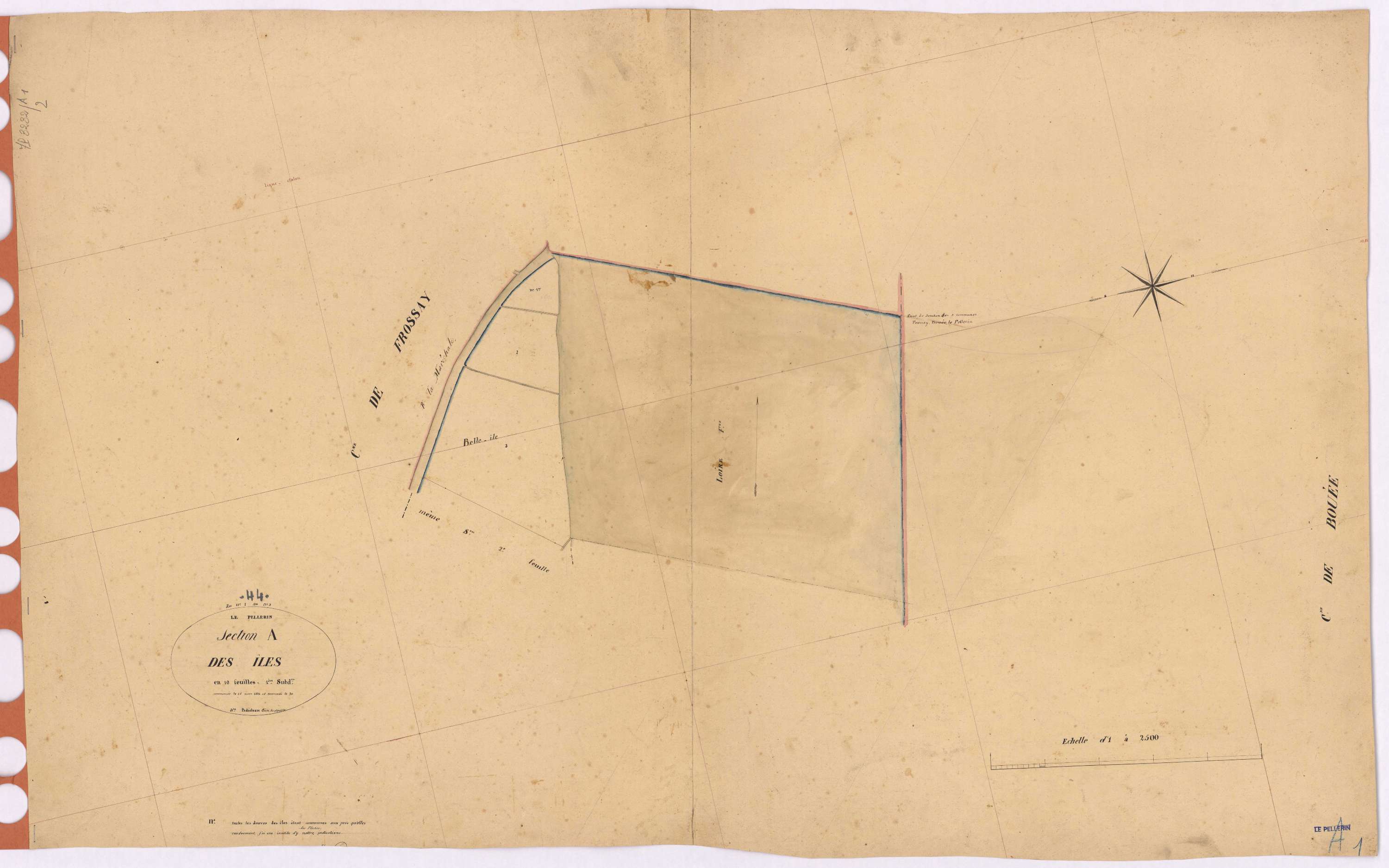Le Pellerin - Section A1 Iles (section des) ; 1-3